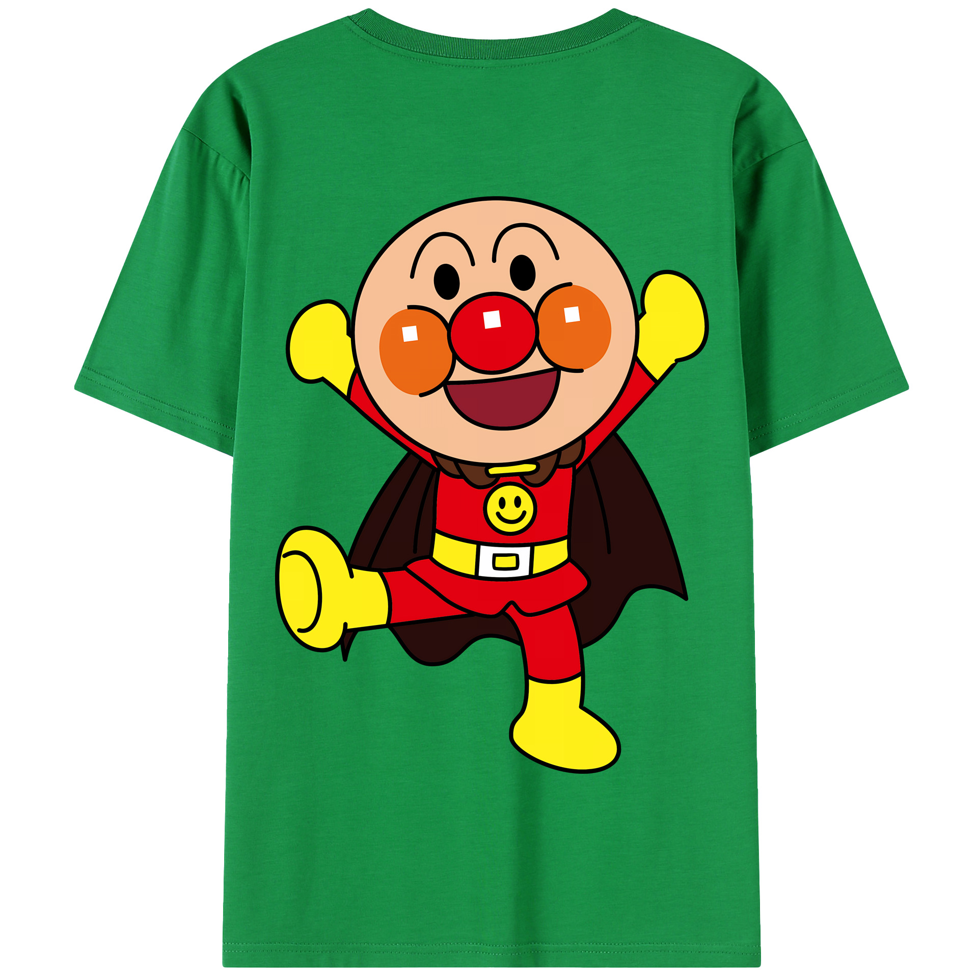 （画像用） アンパンマン Anpanman 綿100％半袖Tシャツ（背面プリント）