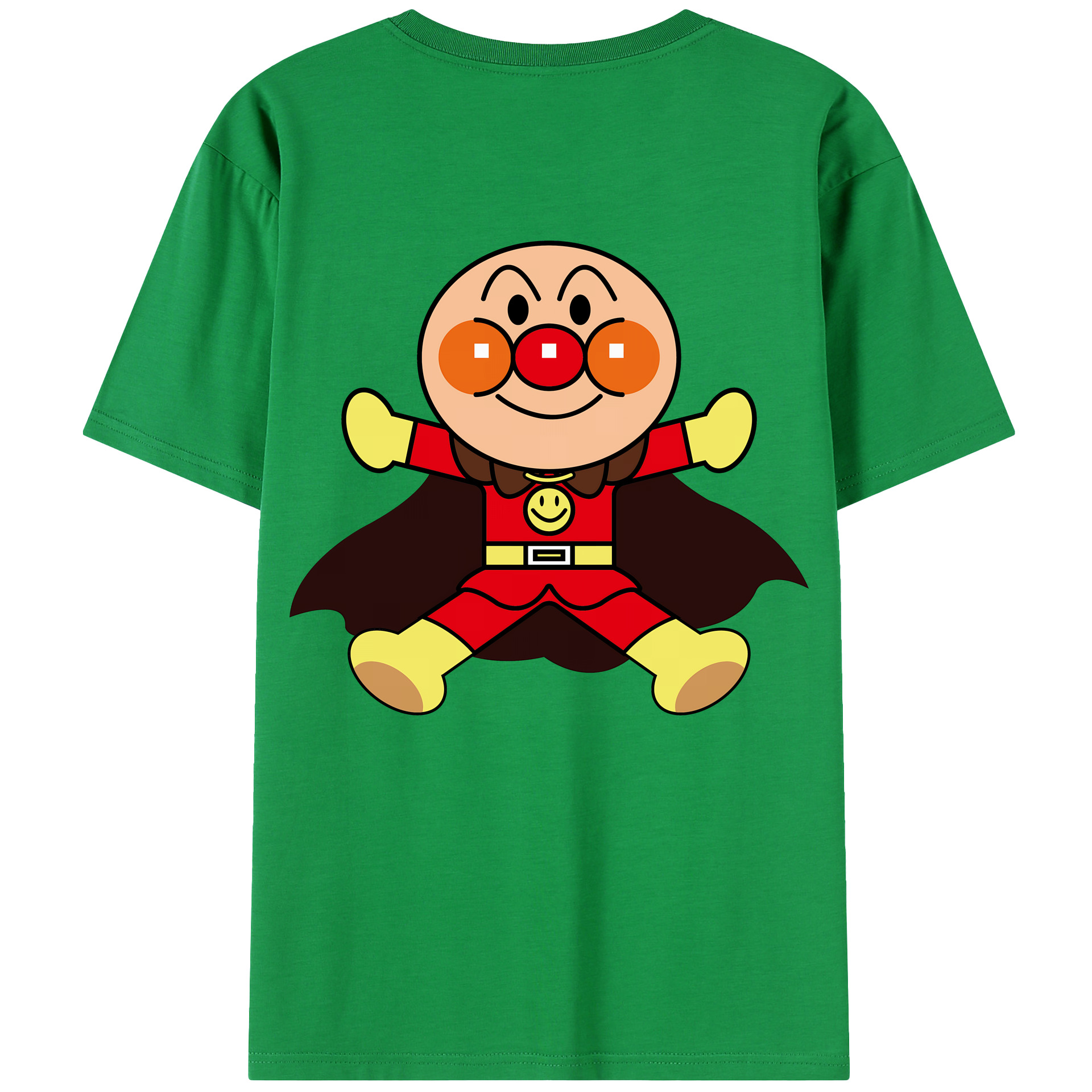 （画像用） アンパンマン Anpanman 綿100％半袖Tシャツ（背面プリント）