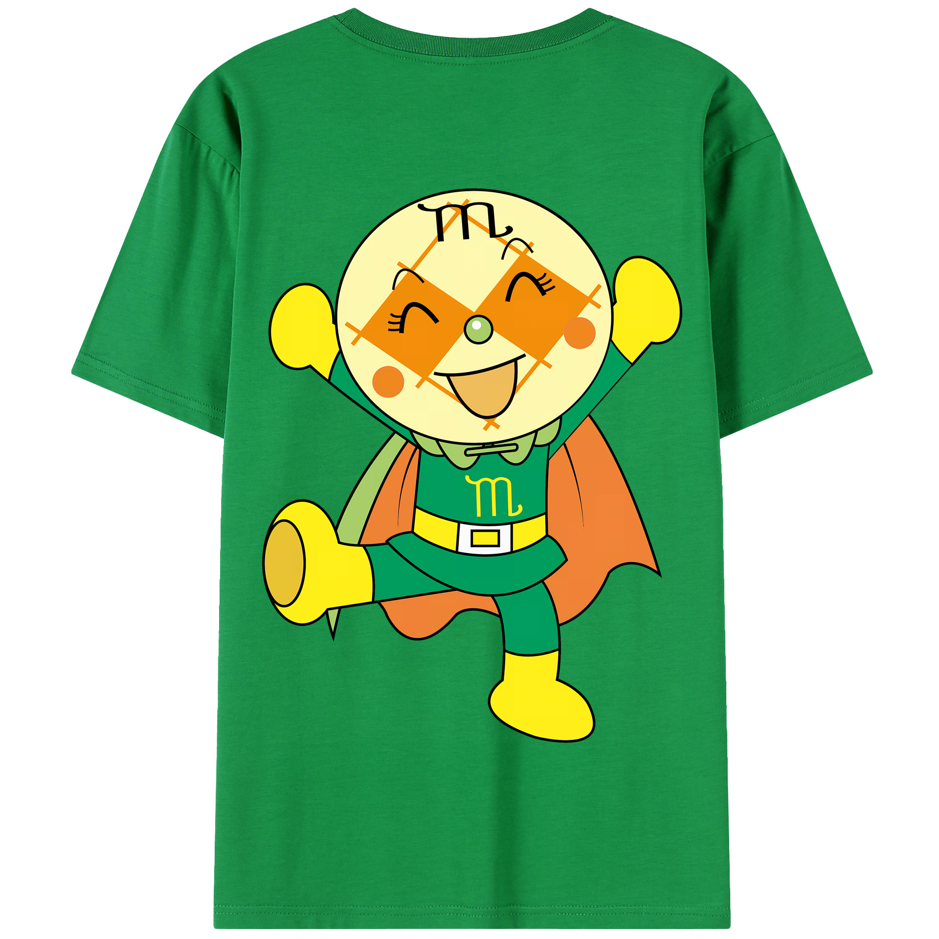 （画像用） アンパンマン Anpanman 綿100％半袖Tシャツ（背面プリント）