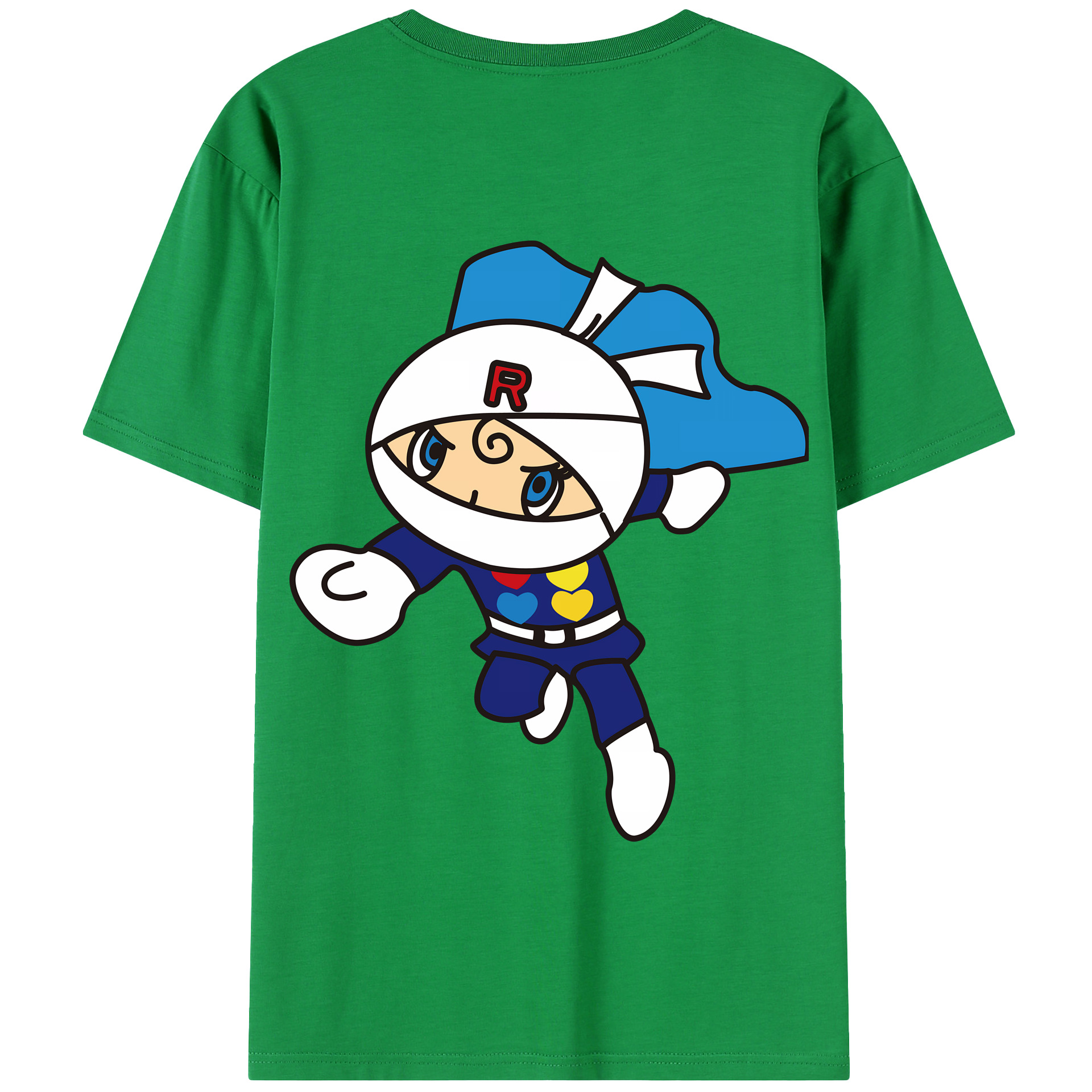 （画像用） アンパンマン Anpanman 綿100％半袖Tシャツ（背面プリント）
