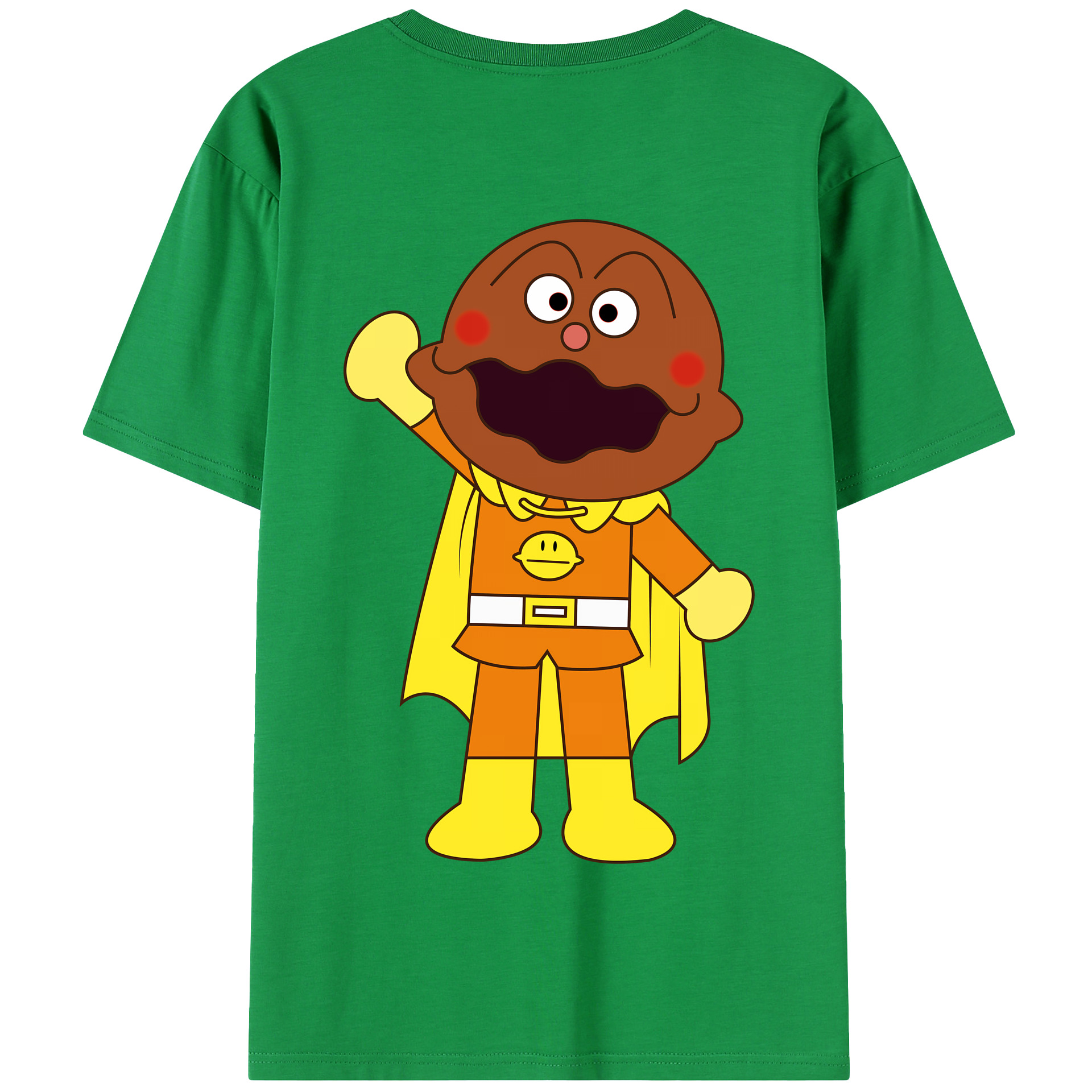 （画像用） アンパンマン Anpanman 綿100％半袖Tシャツ（背面プリント）