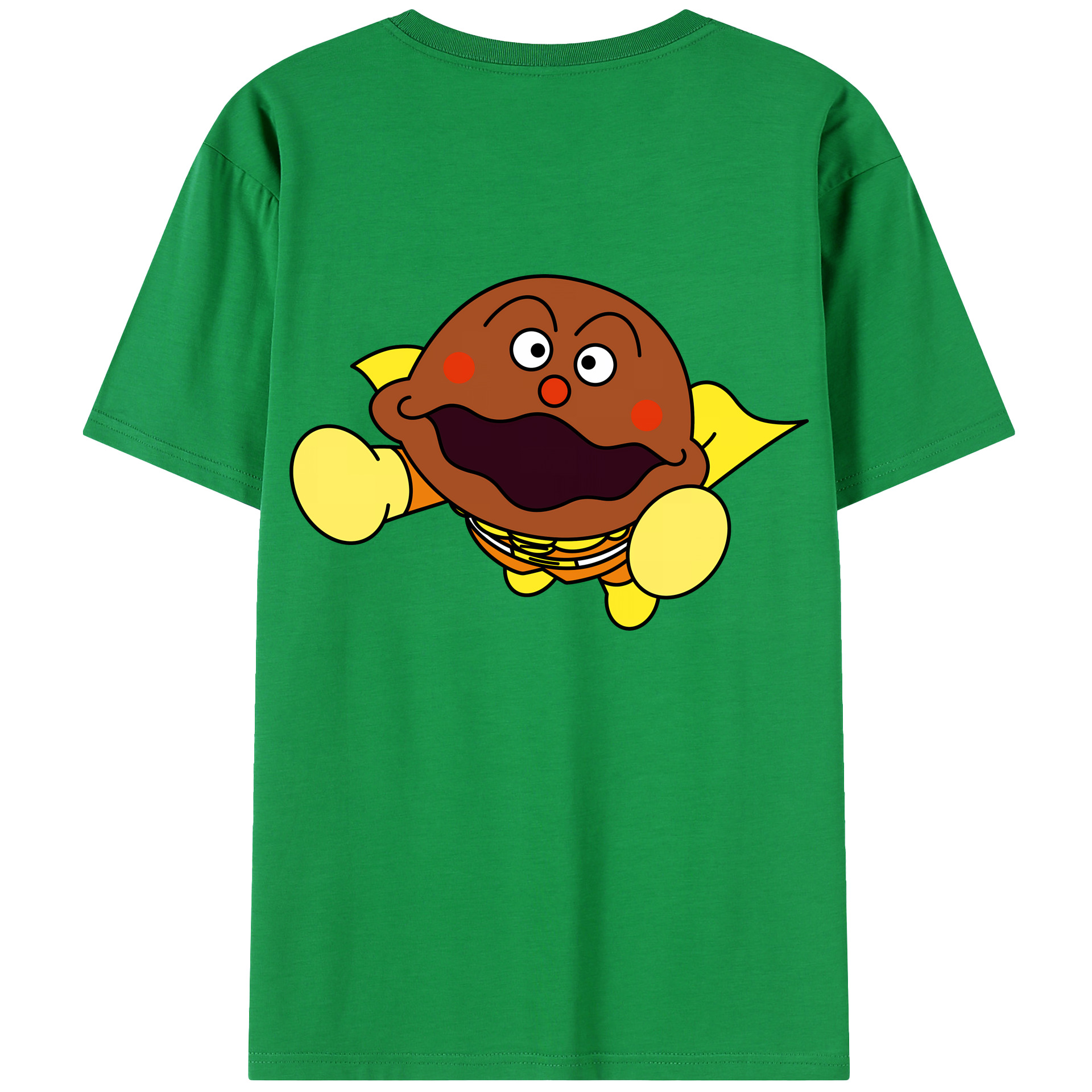 （画像用） アンパンマン Anpanman 綿100％半袖Tシャツ（背面プリント）