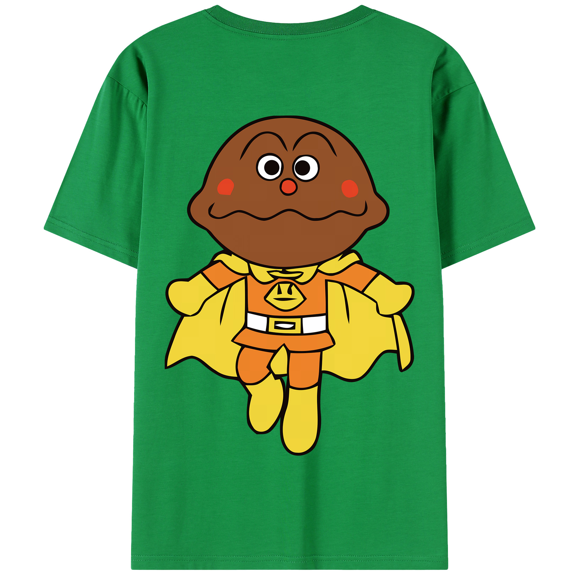 （画像用） アンパンマン Anpanman 綿100％半袖Tシャツ（背面プリント）