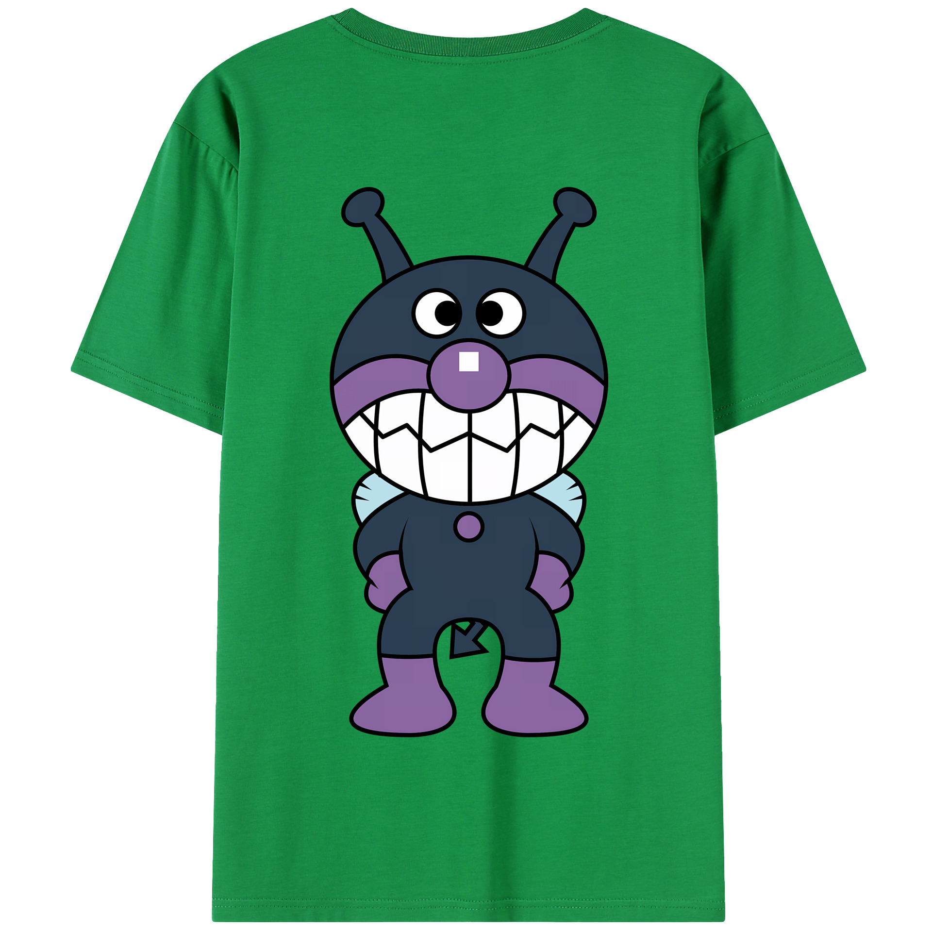 （画像用） アンパンマン Anpanman 綿100％半袖Tシャツ（背面プリント）