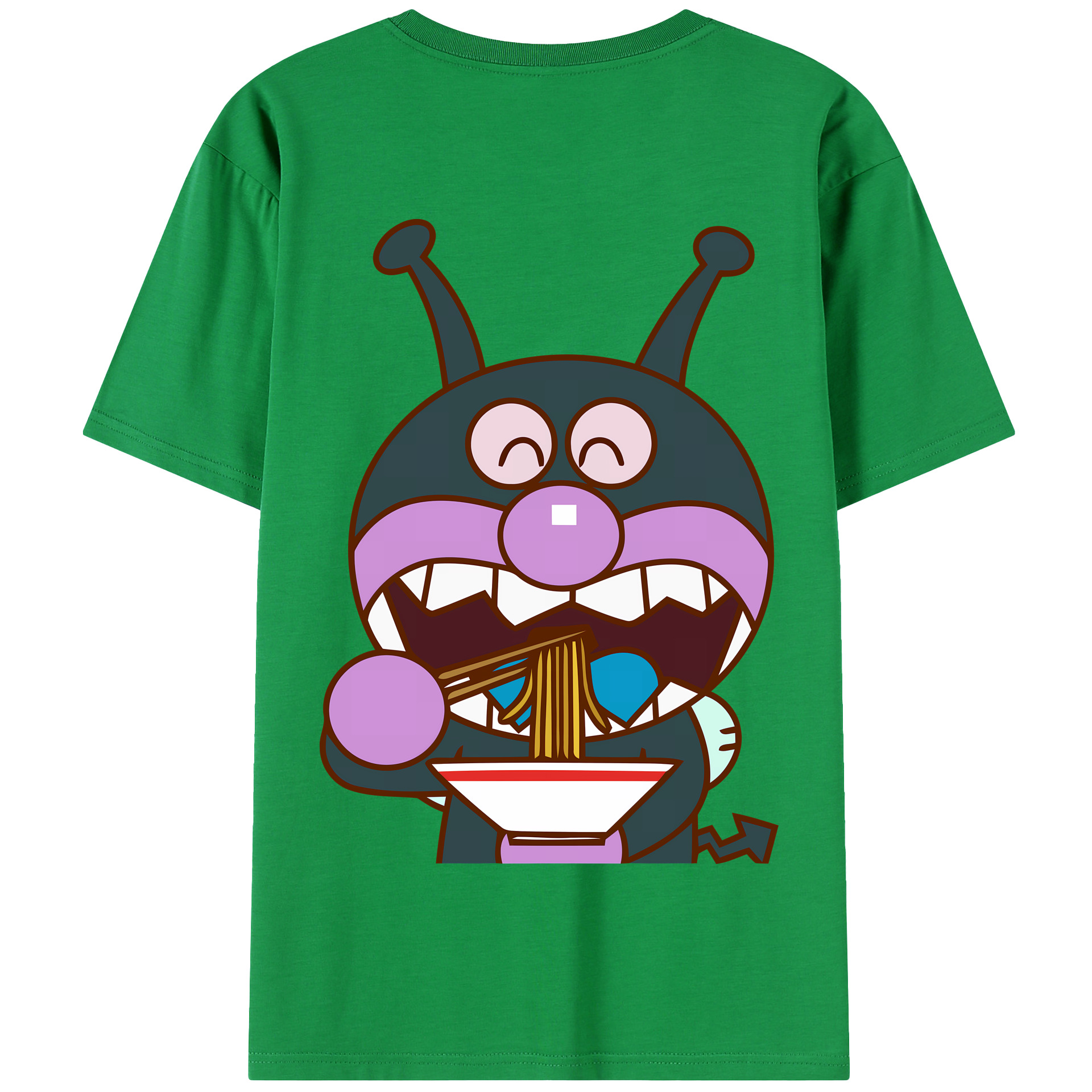 （画像用） アンパンマン Anpanman 綿100％半袖Tシャツ（背面プリント）