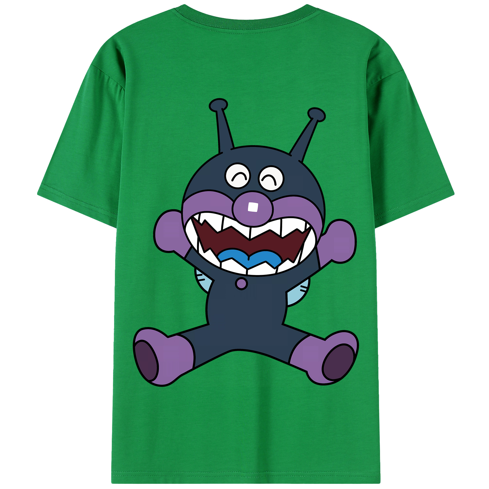 （画像用） アンパンマン Anpanman 綿100％半袖Tシャツ（背面プリント）
