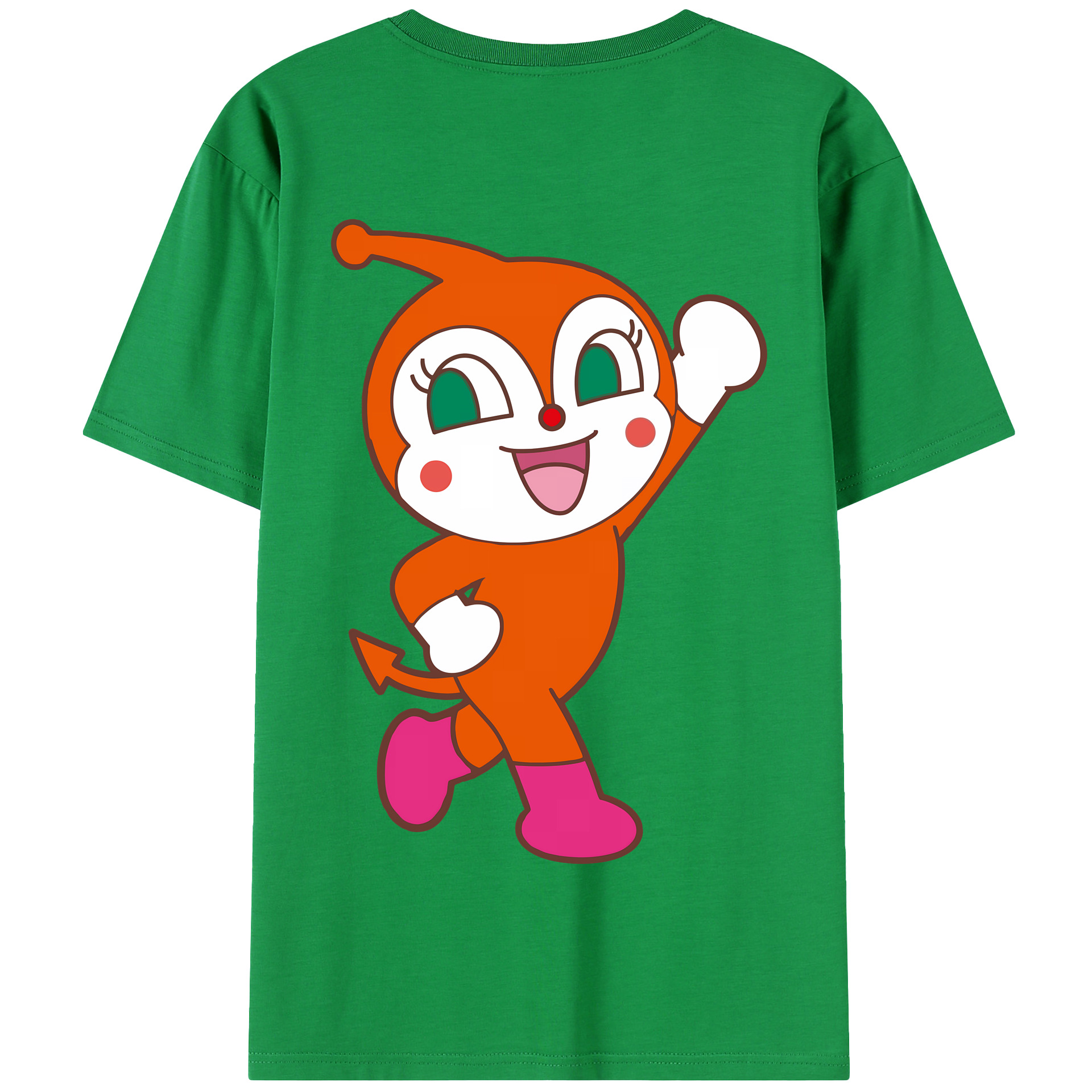 （画像用） アンパンマン Anpanman 綿100％半袖Tシャツ（背面プリント）