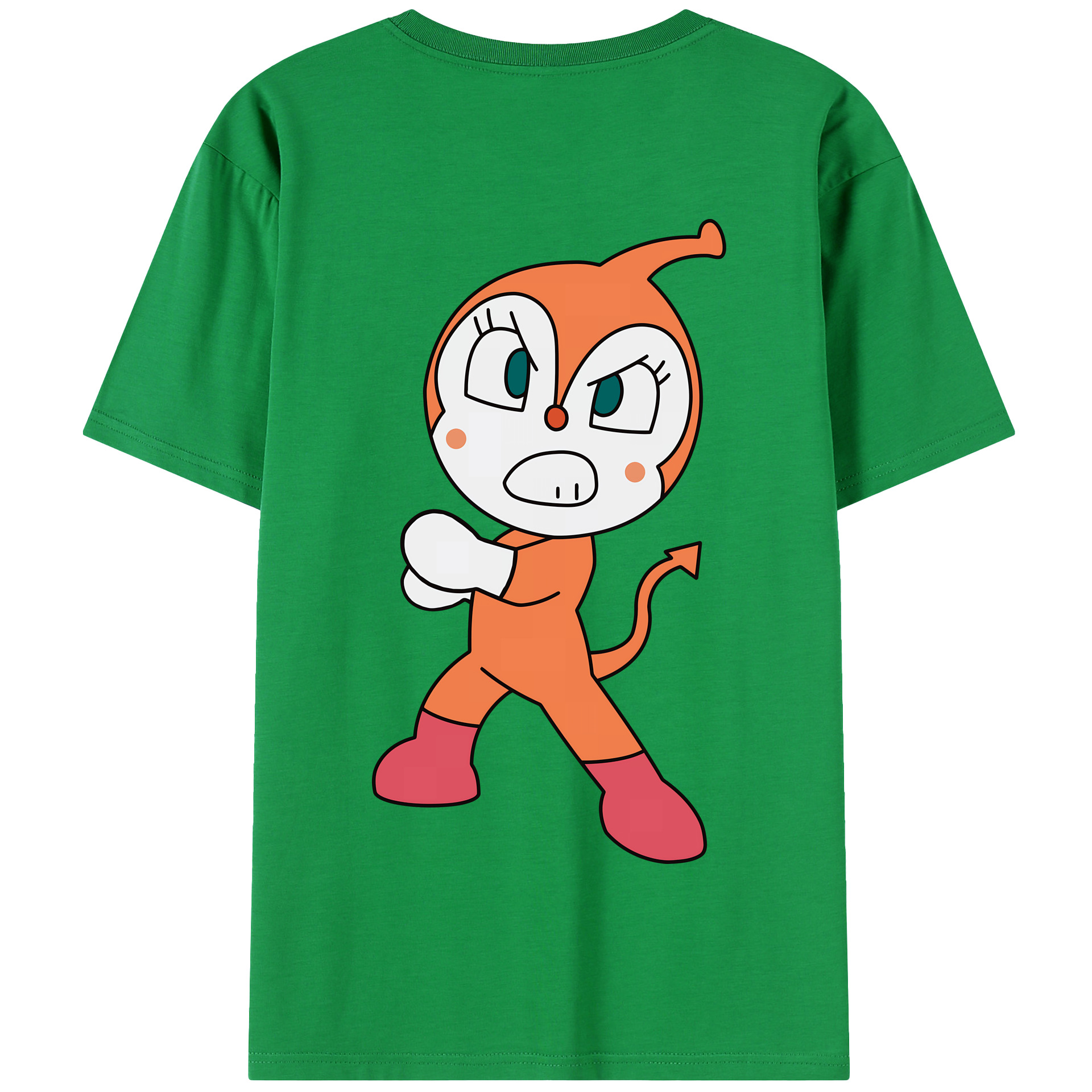 （画像用） アンパンマン Anpanman 綿100％半袖Tシャツ（背面プリント）