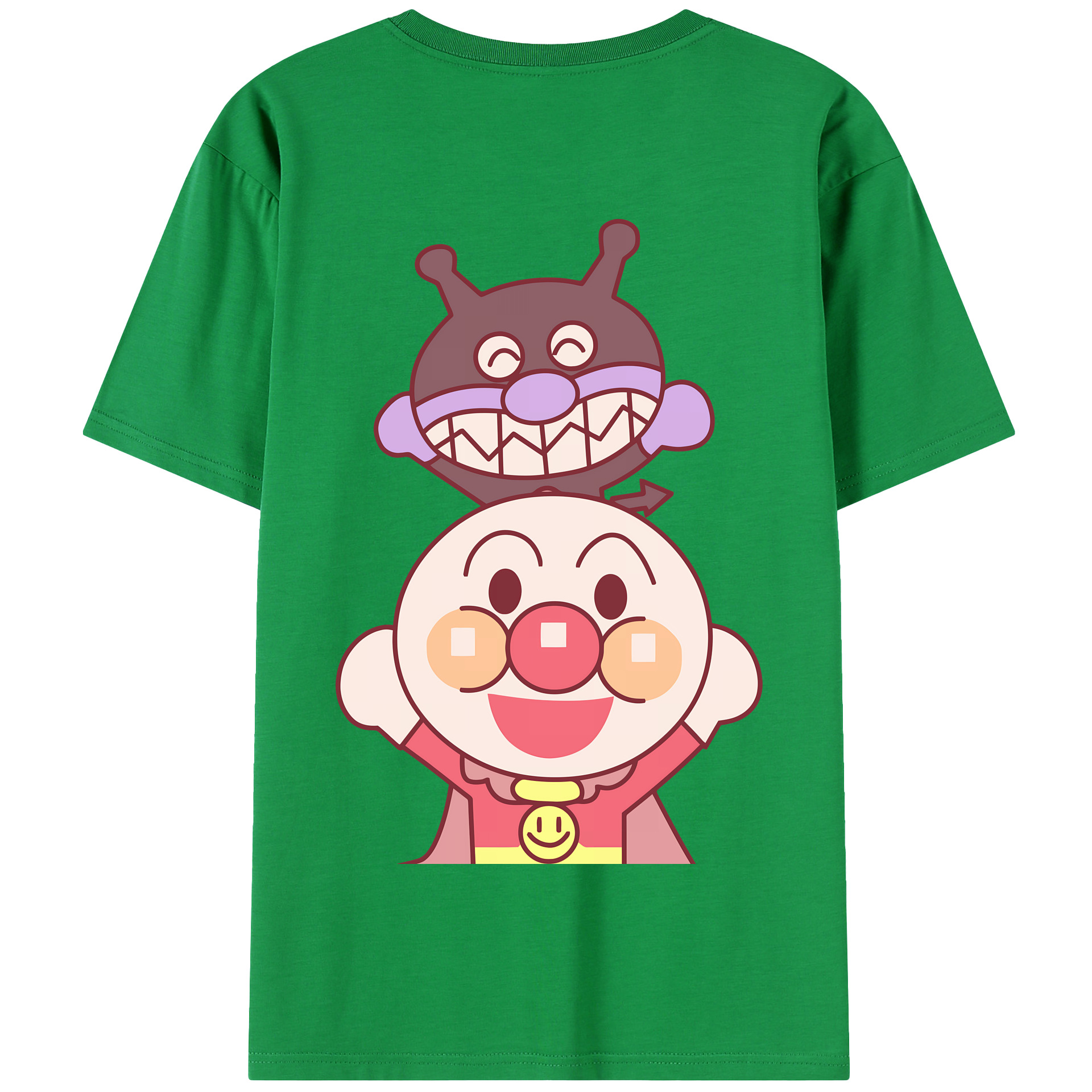 アンパンマン Anpanman 綿100％半袖Tシャツ（背面プリント）