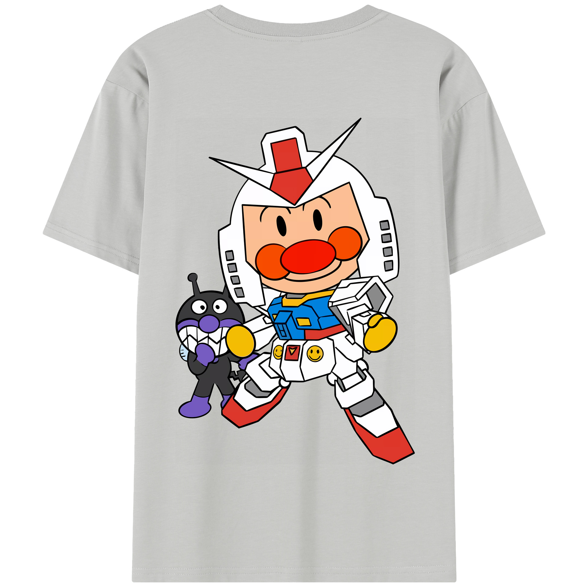（画像用） アンパンマン Anpanman 綿100％半袖Tシャツ（背面プリント）
