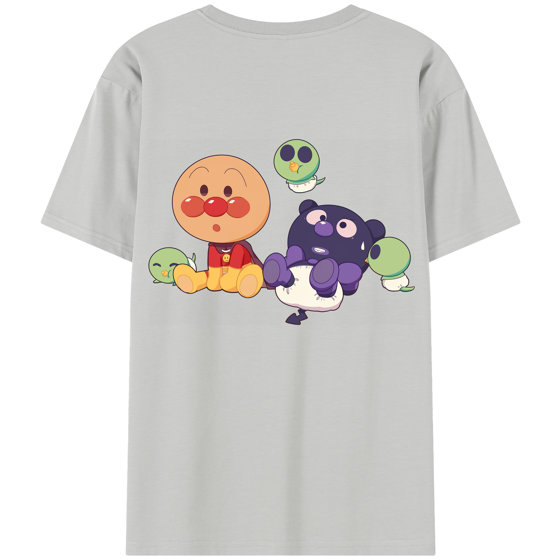 （画像用） アンパンマン Anpanman 綿100％半袖Tシャツ（背面プリント）