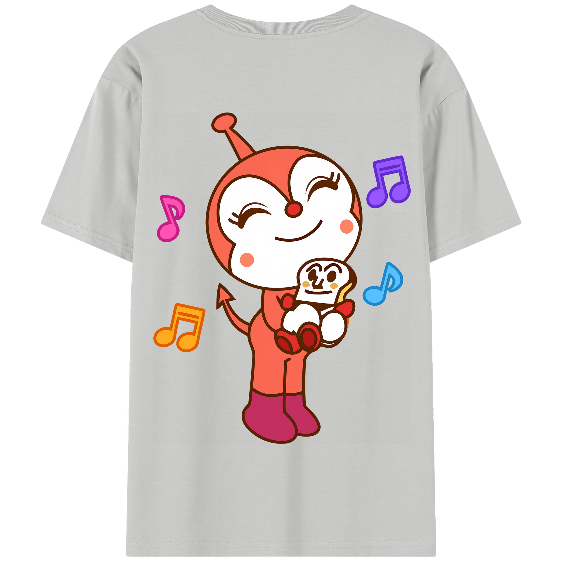 （画像用） アンパンマン Anpanman 綿100％半袖Tシャツ（背面プリント）
