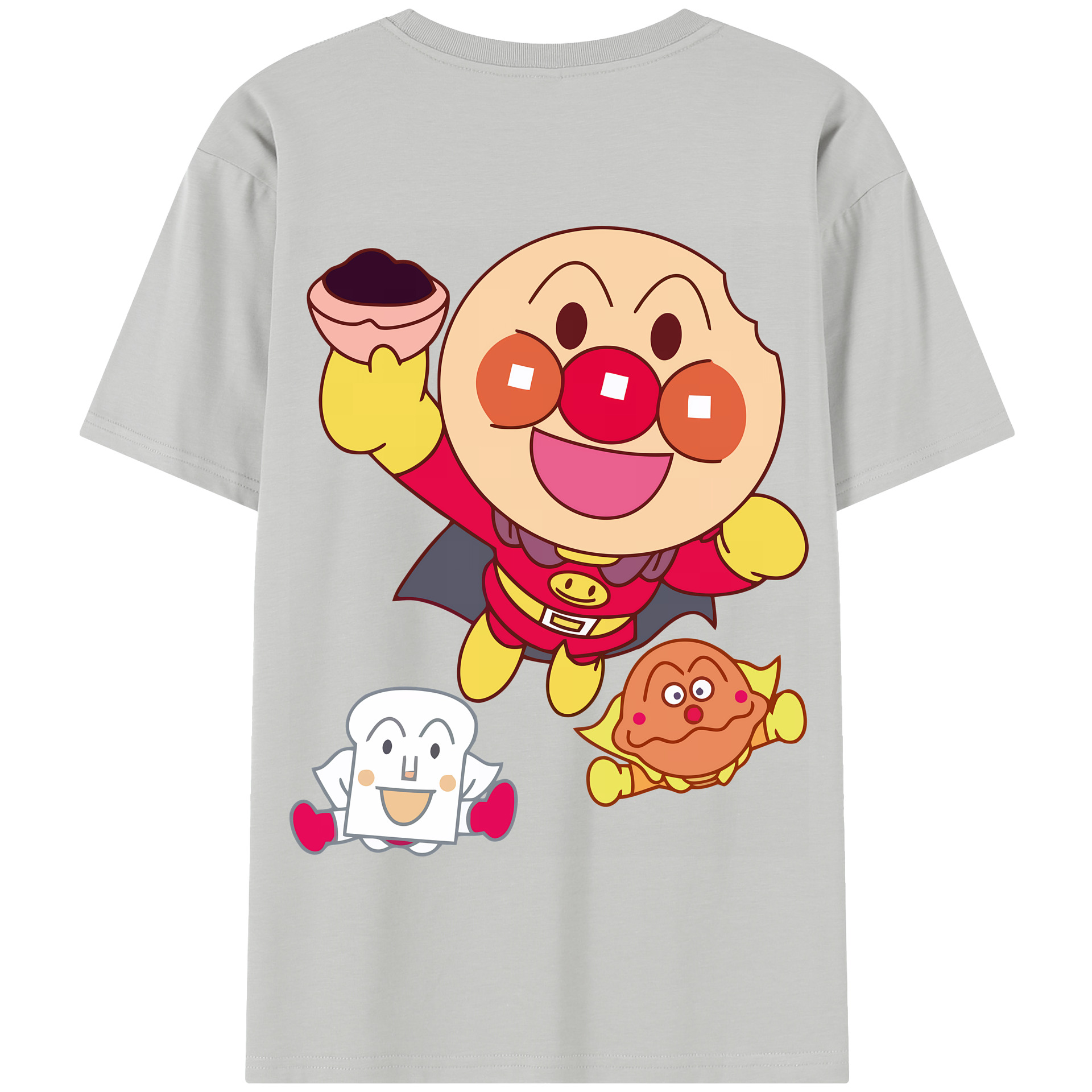 （画像用） アンパンマン Anpanman 綿100％半袖Tシャツ（背面プリント）