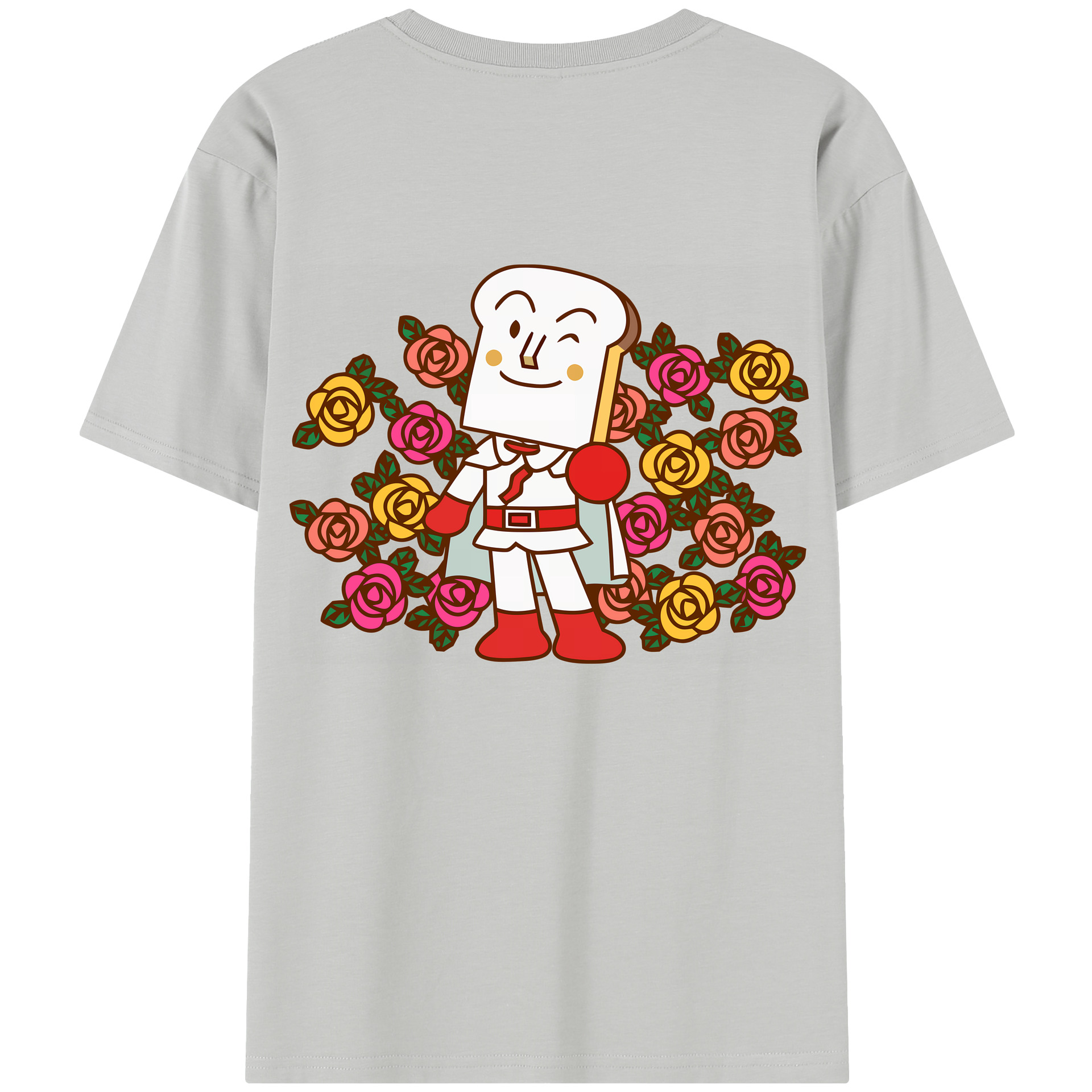 （画像用） アンパンマン Anpanman 綿100％半袖Tシャツ（背面プリント）