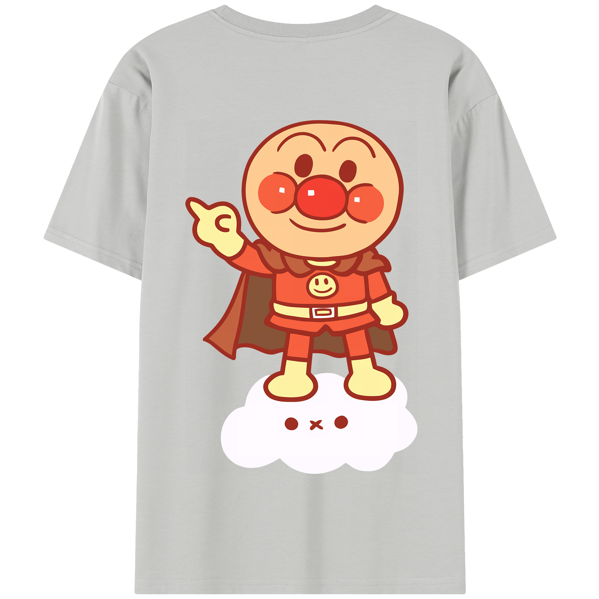 （画像用） アンパンマン Anpanman 綿100％半袖Tシャツ（背面プリント）