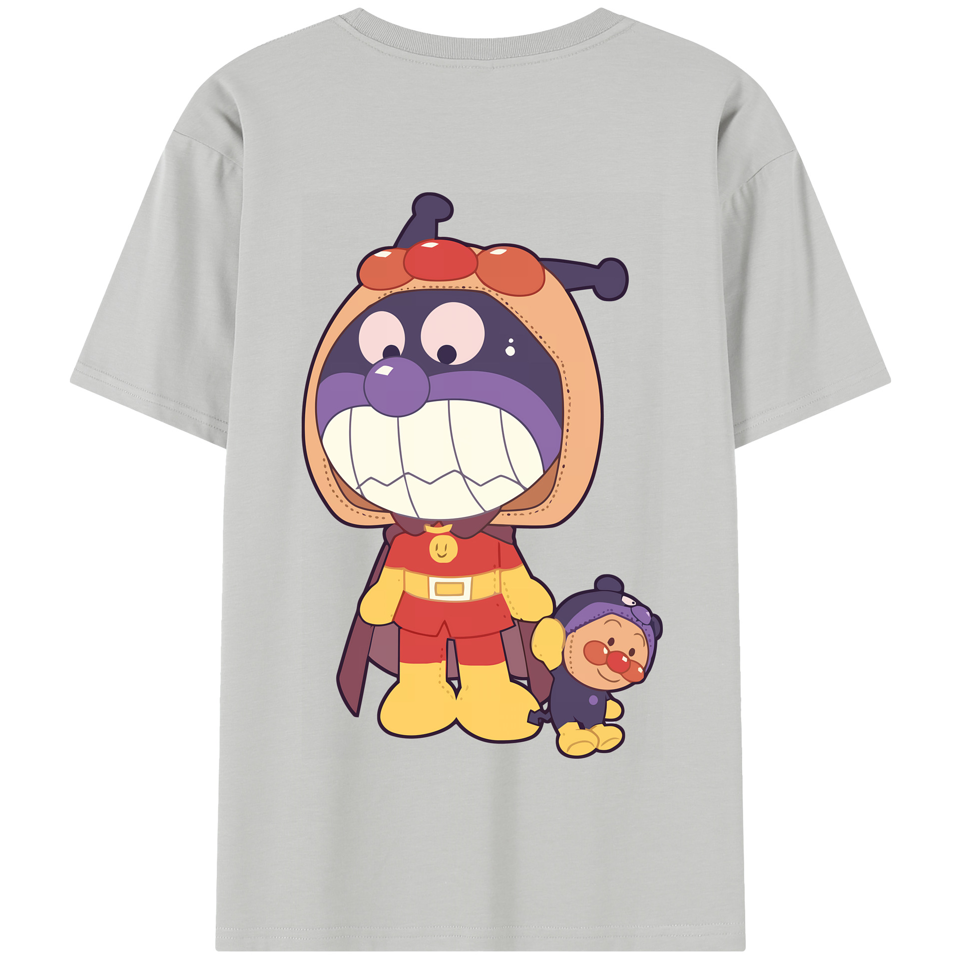 （画像用） アンパンマン Anpanman 綿100％半袖Tシャツ（背面プリント）