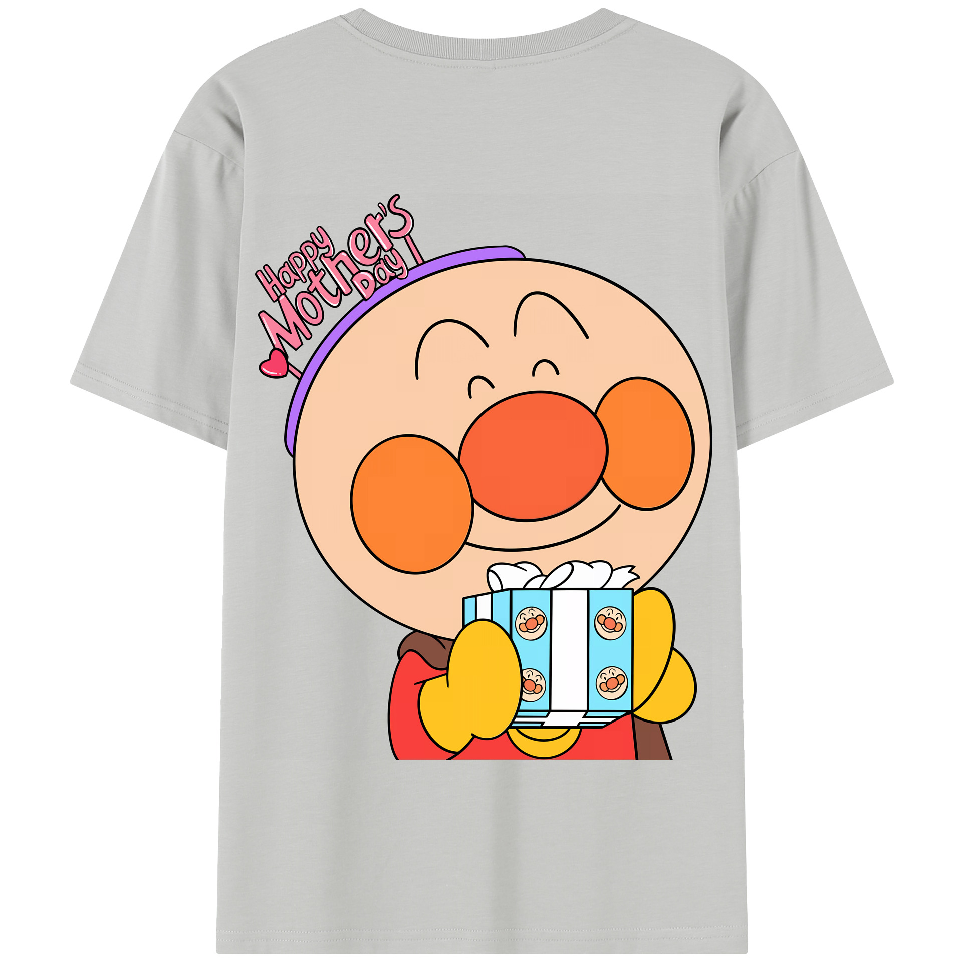 （画像用） アンパンマン Anpanman 綿100％半袖Tシャツ（背面プリント）