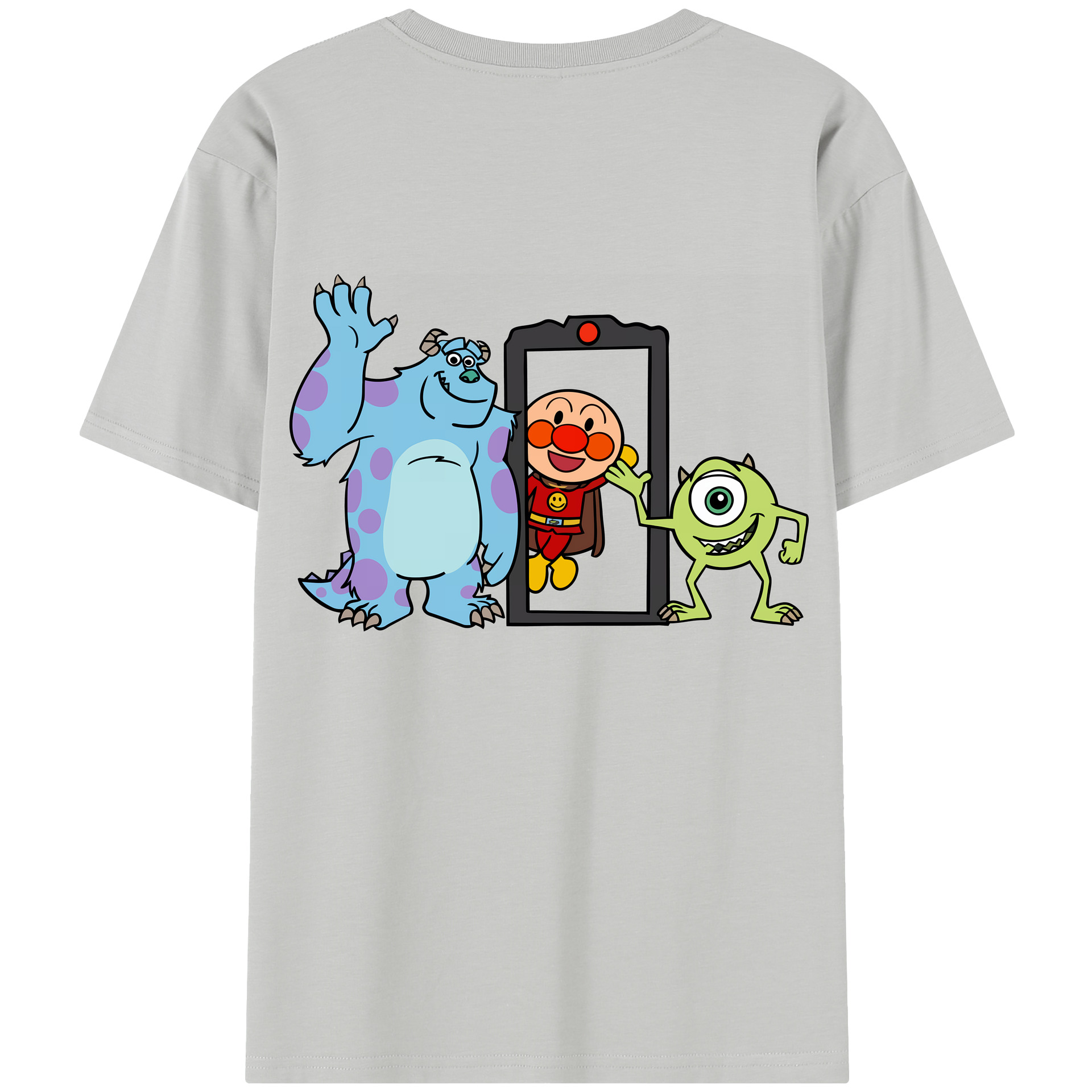 （画像用） アンパンマン Anpanman 綿100％半袖Tシャツ（背面プリント）