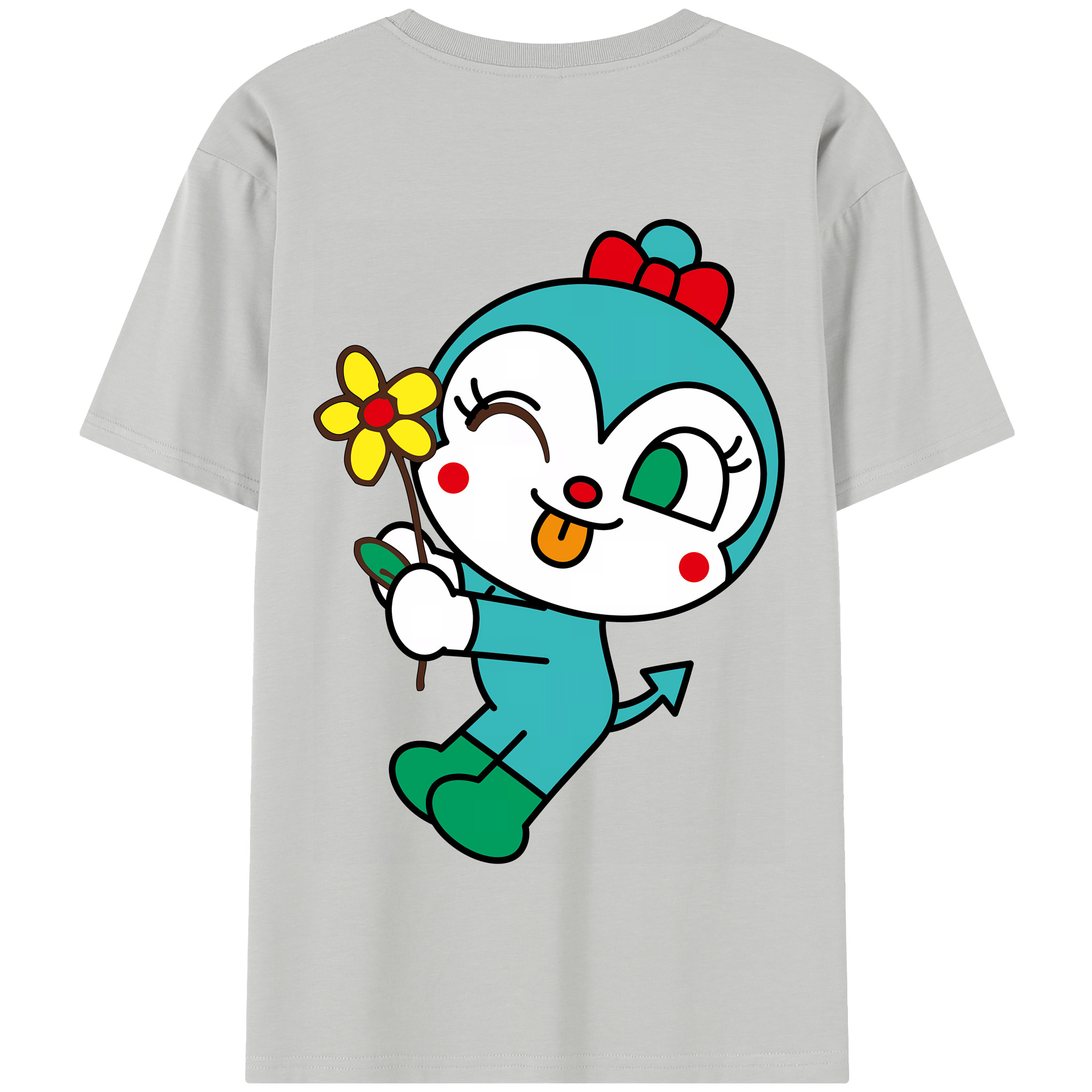 （画像用） アンパンマン Anpanman 綿100％半袖Tシャツ（背面プリント）