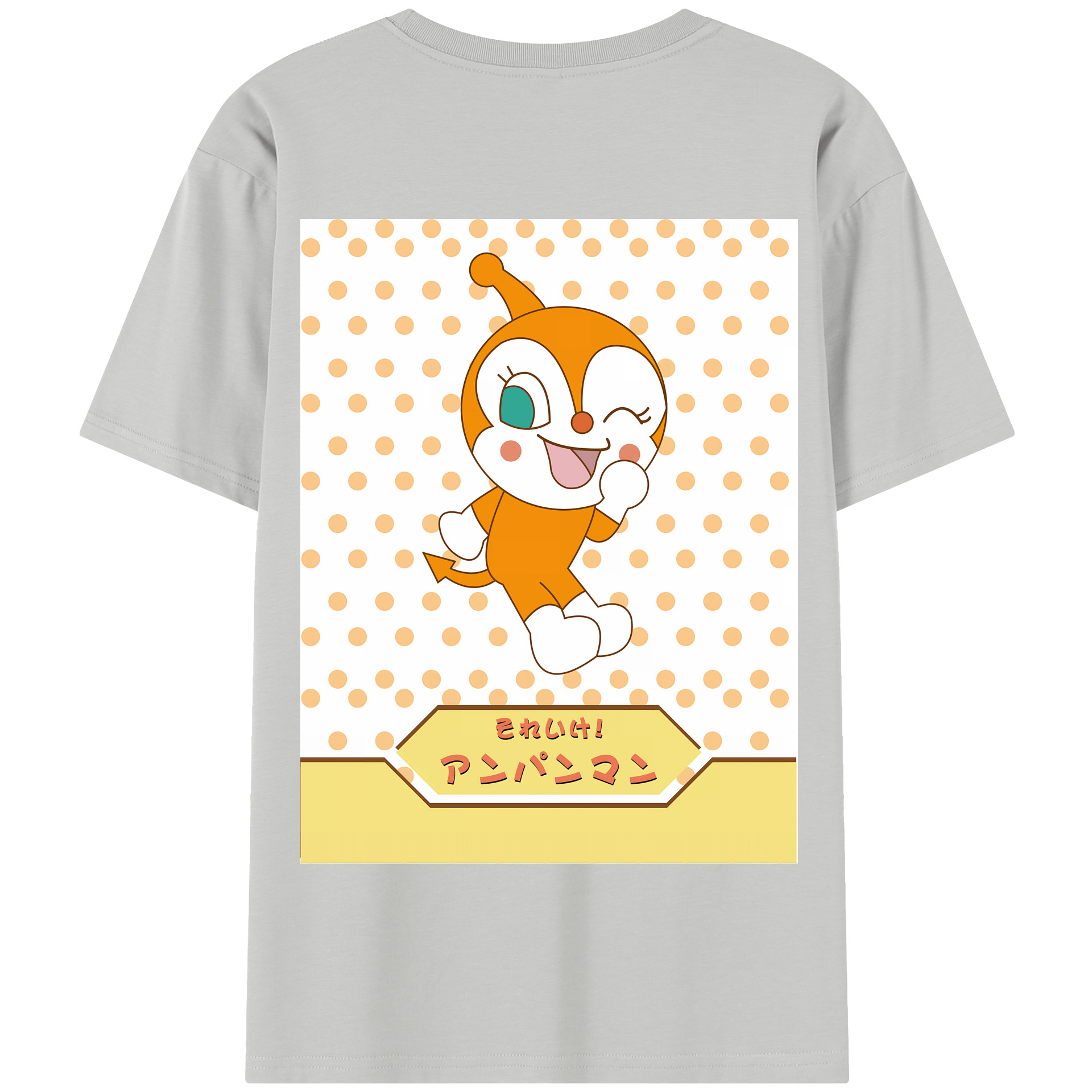 （画像用） アンパンマン Anpanman 綿100％半袖Tシャツ（背面プリント）