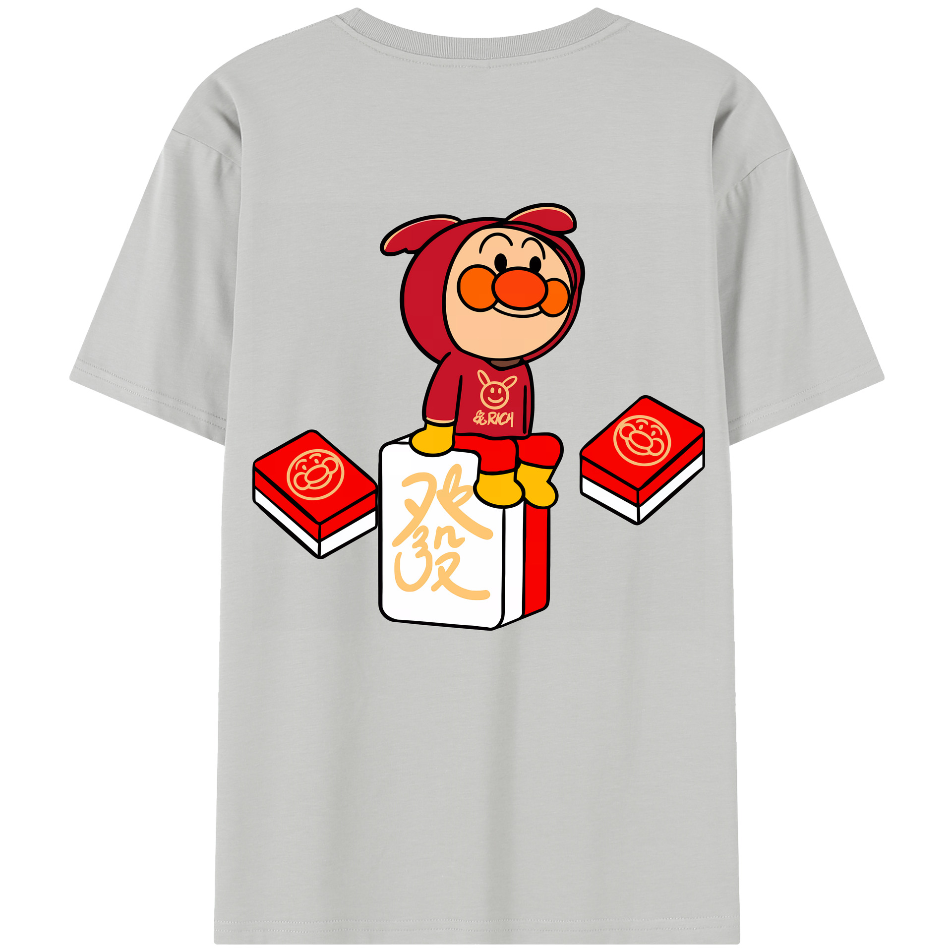 （画像用） アンパンマン Anpanman 綿100％半袖Tシャツ（背面プリント）