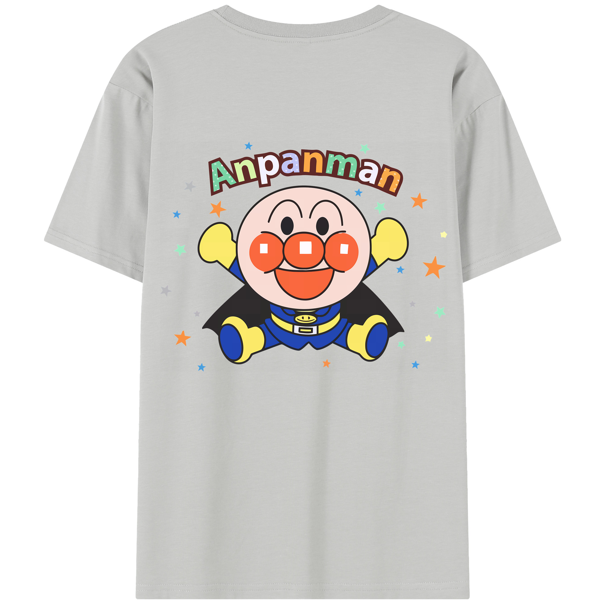 （画像用） アンパンマン Anpanman 綿100％半袖Tシャツ（背面プリント）