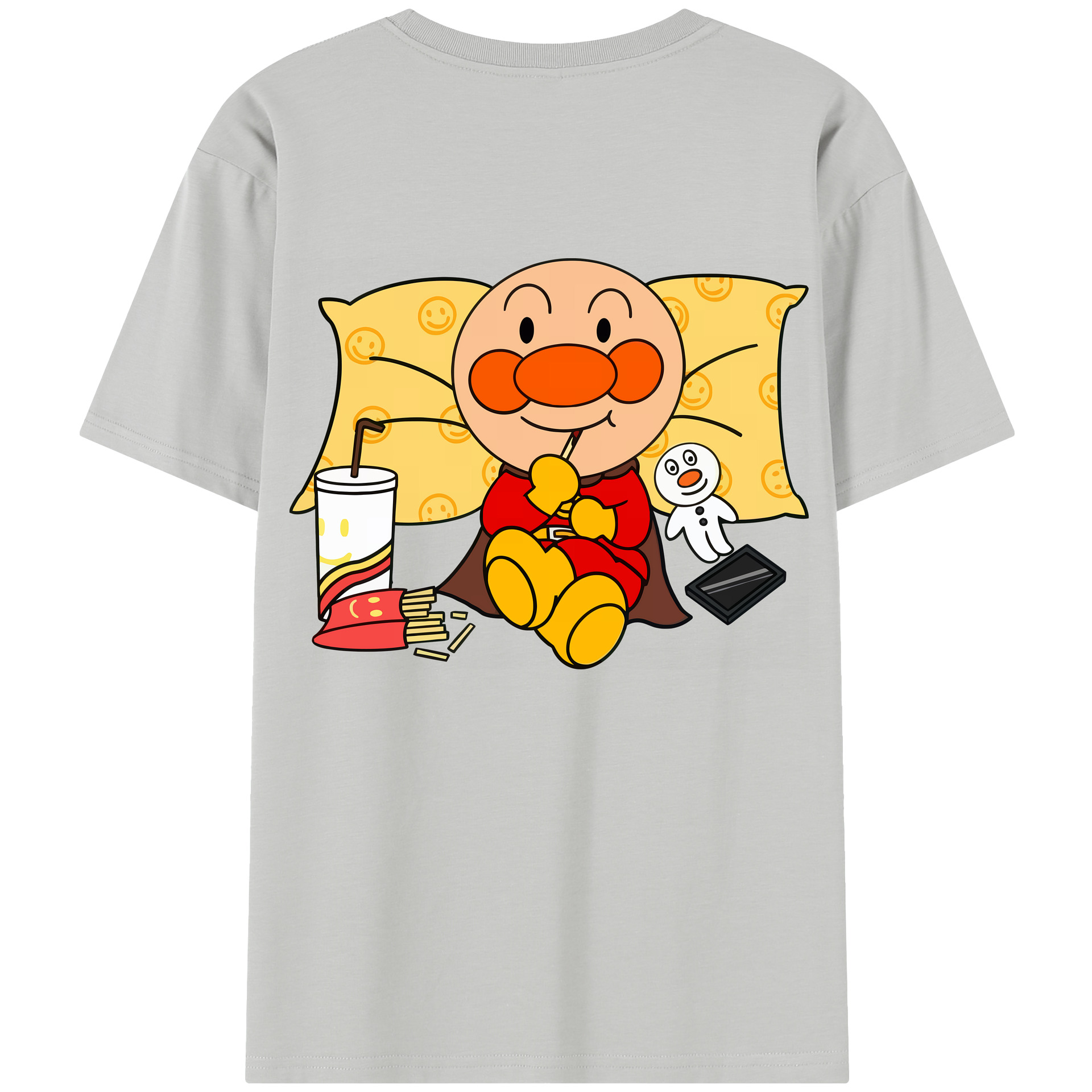 （画像用） アンパンマン Anpanman 綿100％半袖Tシャツ（背面プリント）