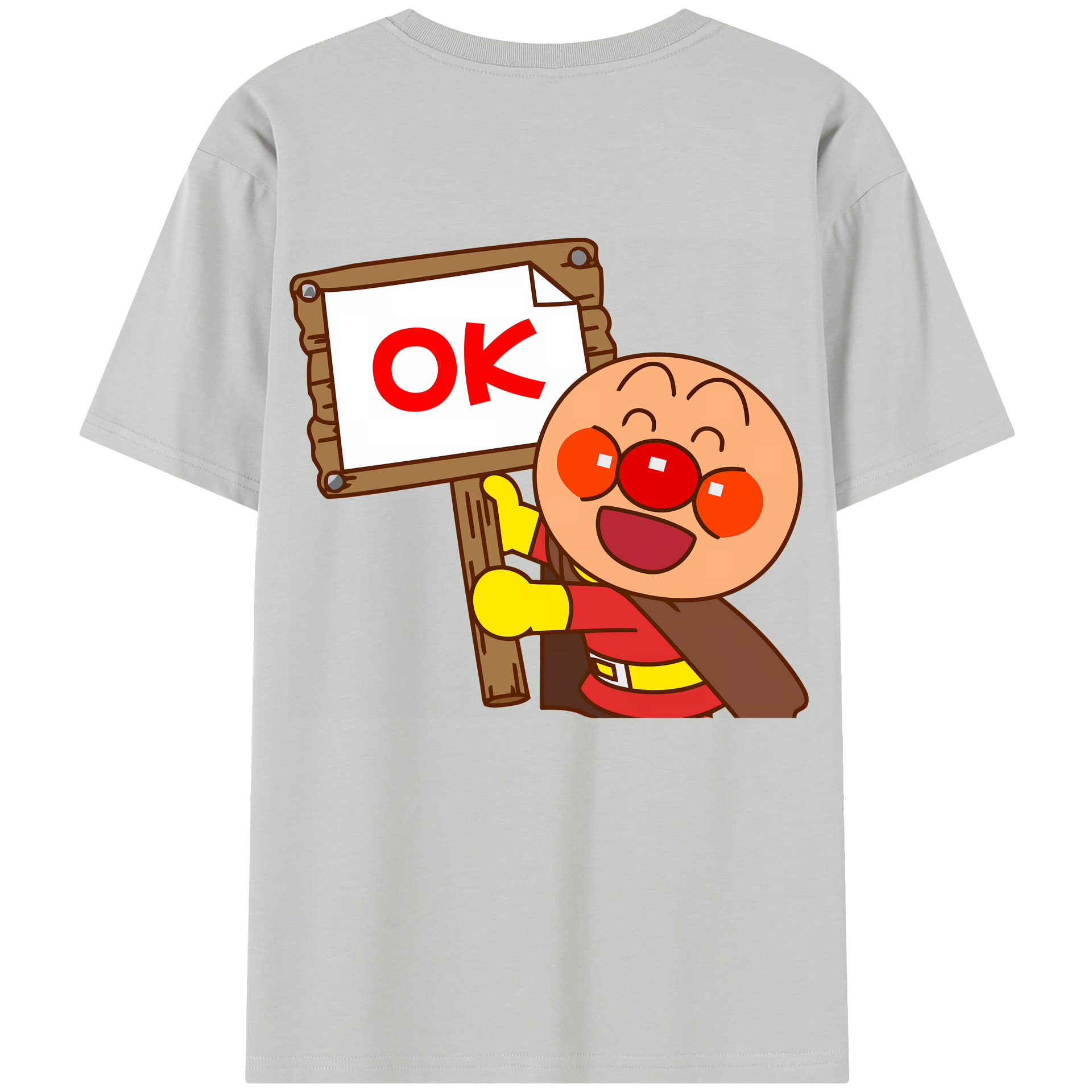 （画像用） アンパンマン Anpanman 綿100％半袖Tシャツ（背面プリント）