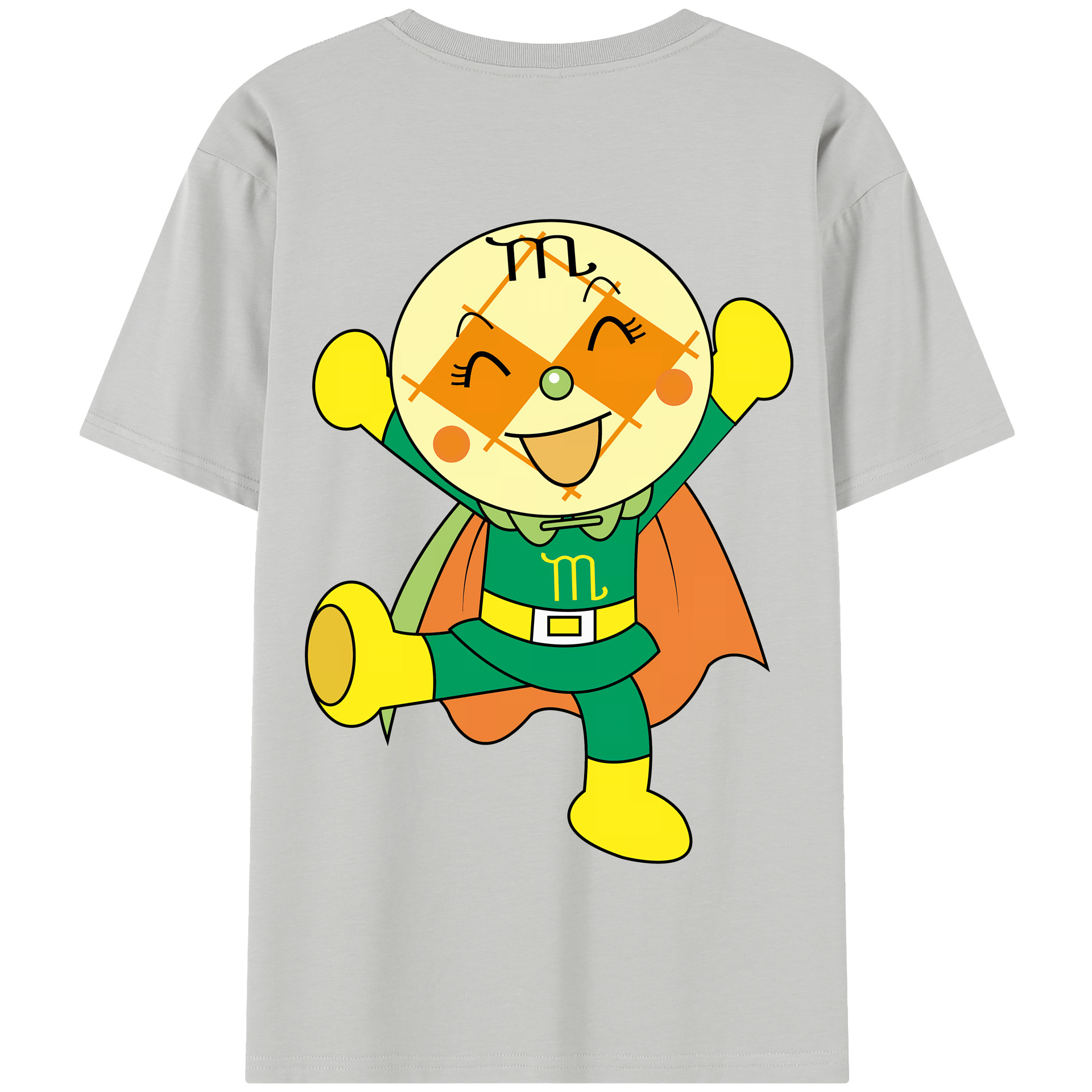 （画像用） アンパンマン Anpanman 綿100％半袖Tシャツ（背面プリント）
