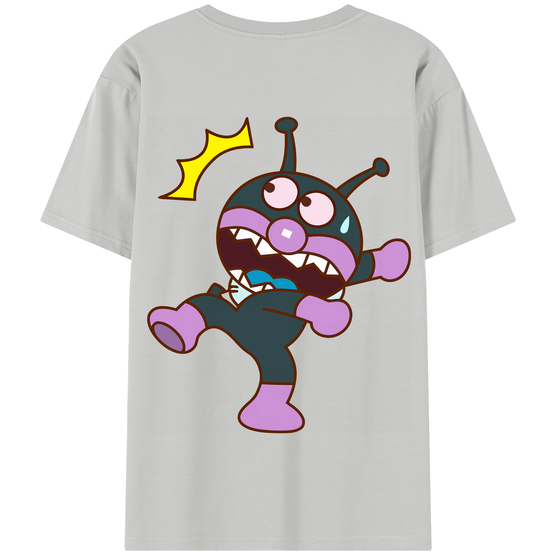 （画像用） アンパンマン Anpanman 綿100％半袖Tシャツ（背面プリント）