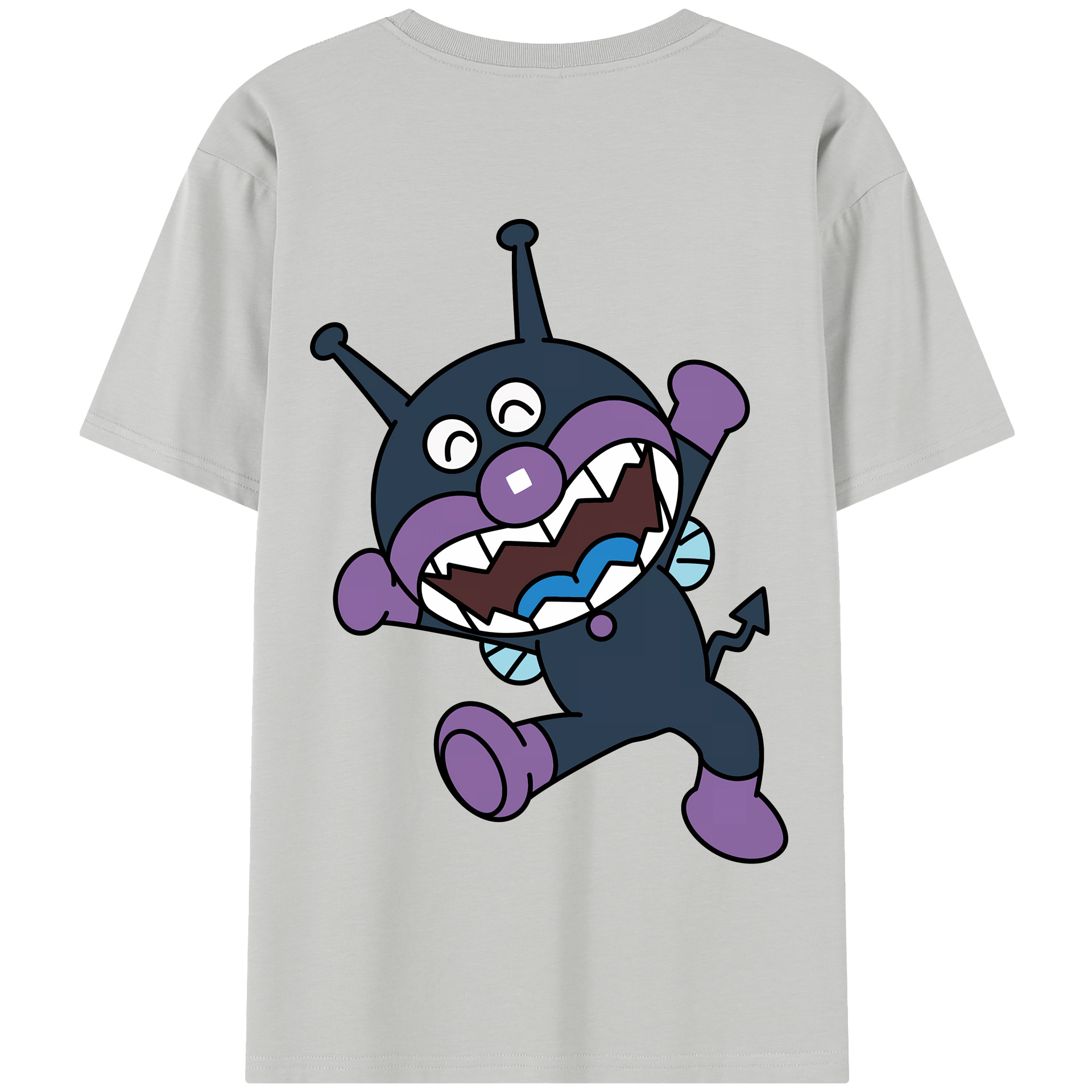 （画像用） アンパンマン Anpanman 綿100％半袖Tシャツ（背面プリント）