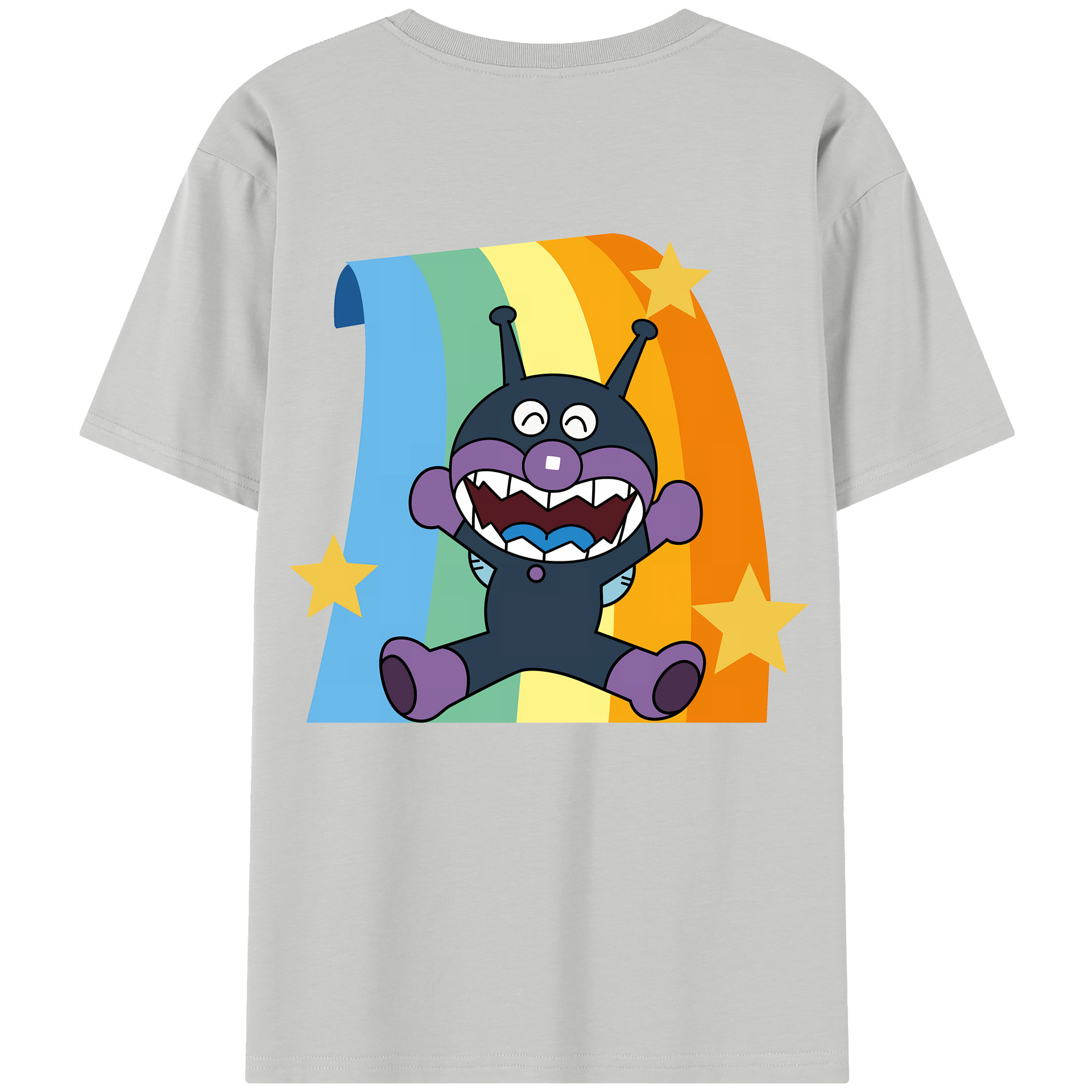 （画像用） アンパンマン Anpanman 綿100％半袖Tシャツ（背面プリント）