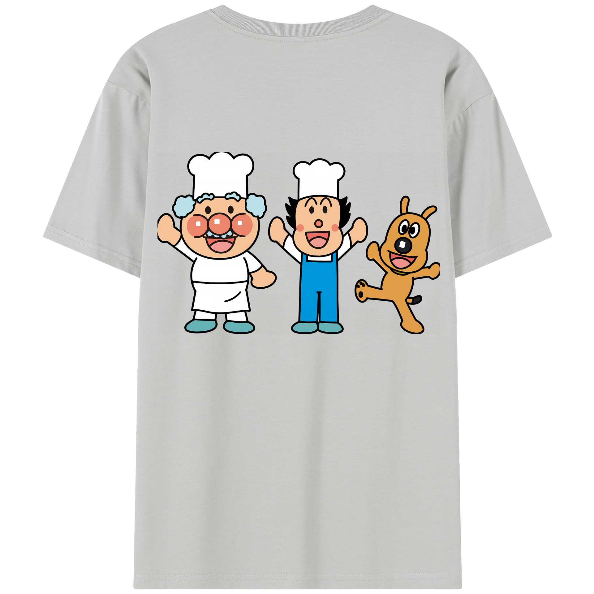 （画像用） アンパンマン Anpanman 綿100％半袖Tシャツ（背面プリント）