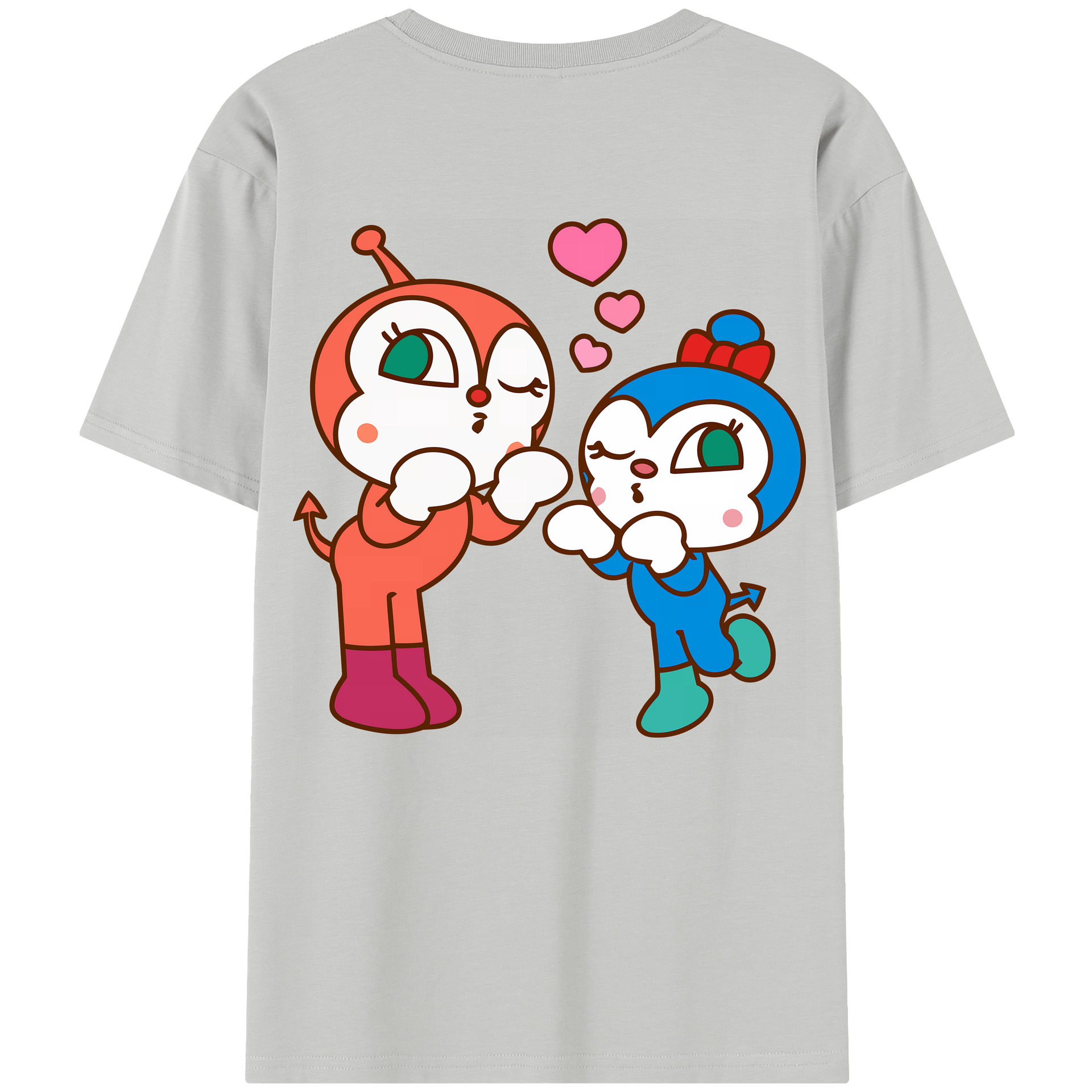 （画像用） アンパンマン Anpanman 綿100％半袖Tシャツ（背面プリント）