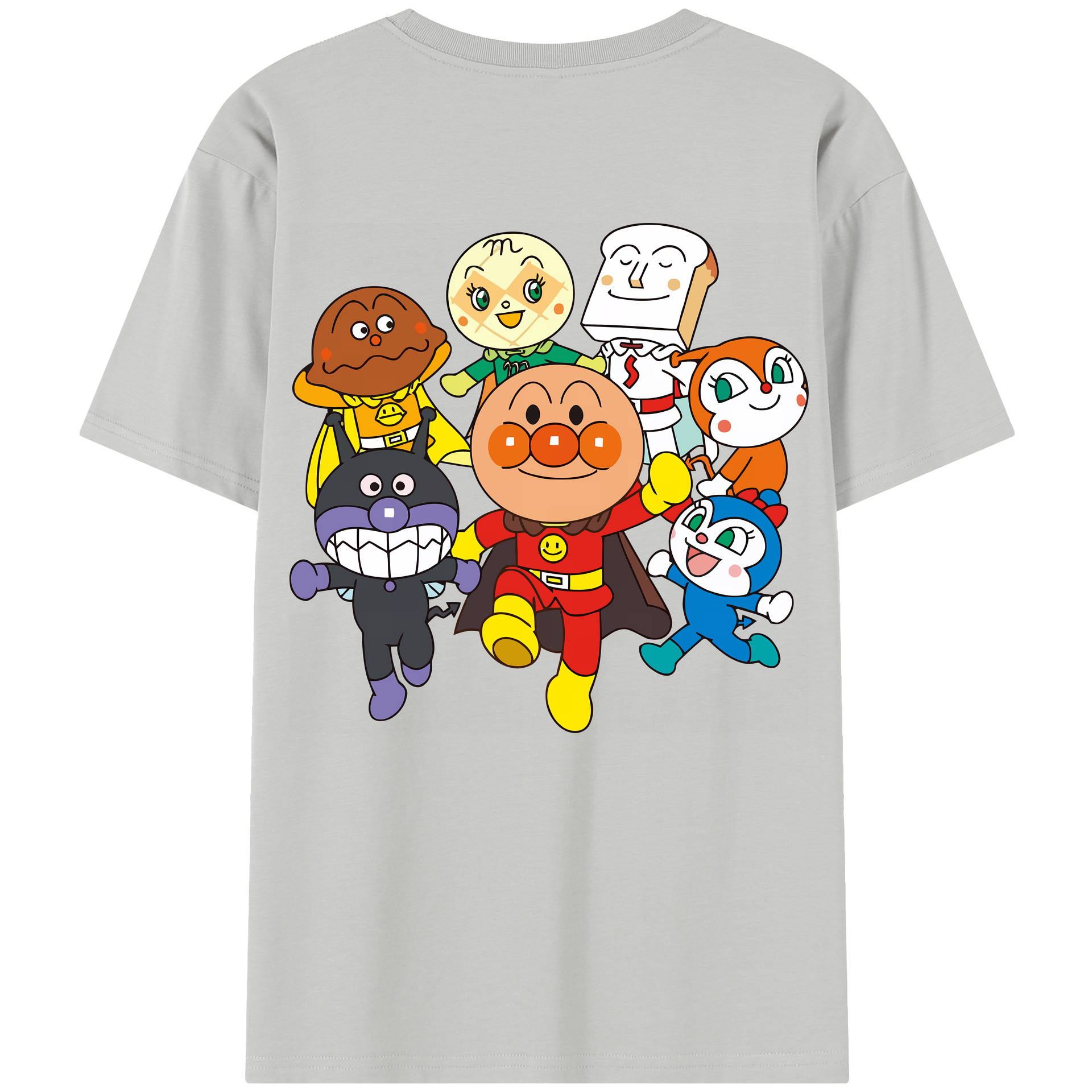 （画像用） アンパンマン Anpanman 綿100％半袖Tシャツ（背面プリント）