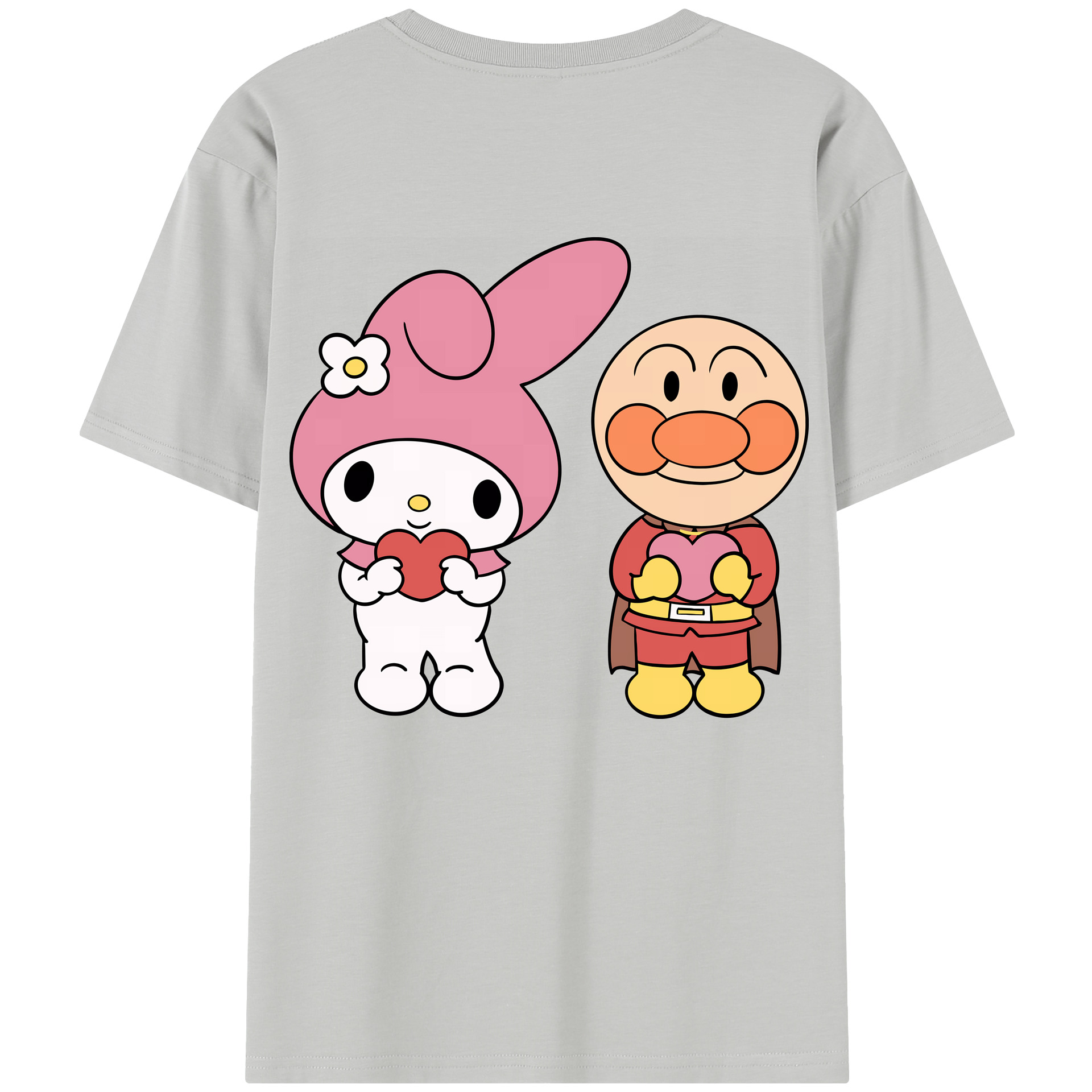 （画像用） アンパンマン Anpanman 綿100％半袖Tシャツ（背面プリント）