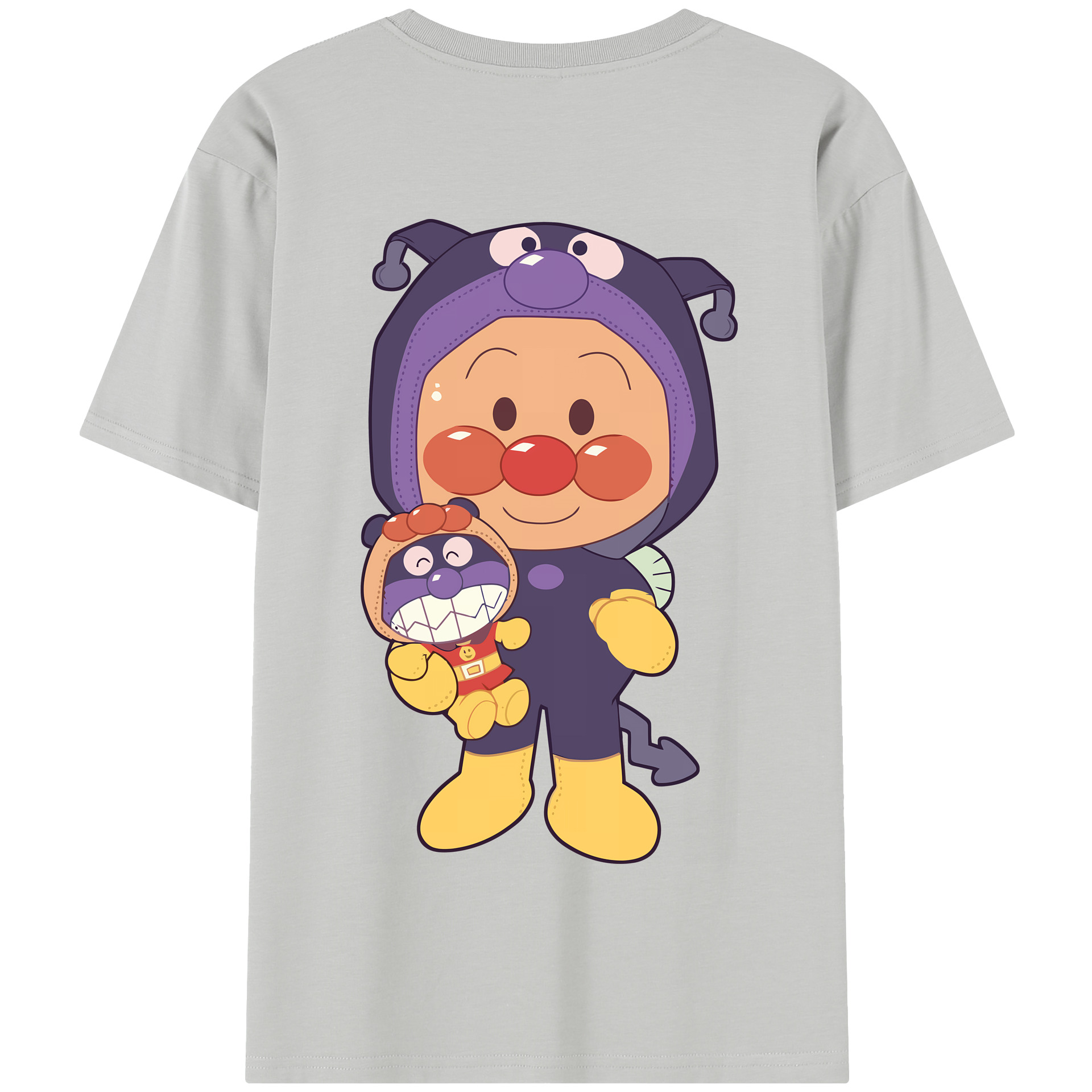 （画像用） アンパンマン Anpanman 綿100％半袖Tシャツ（背面プリント）