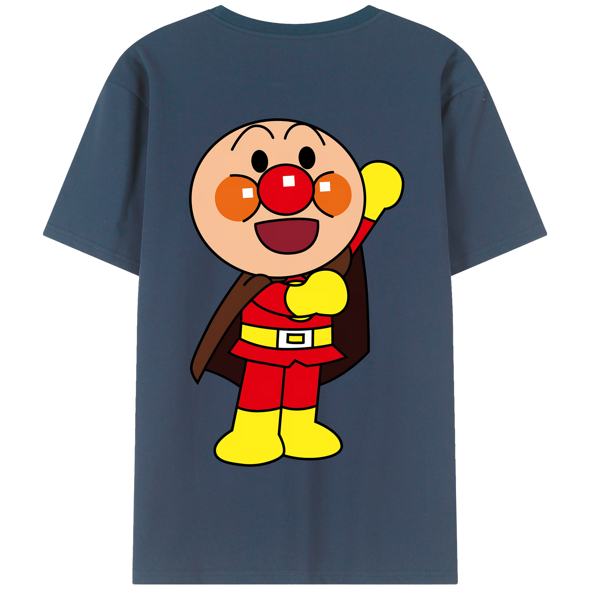 （画像用） アンパンマン Anpanman 綿100％半袖Tシャツ（背面プリント）