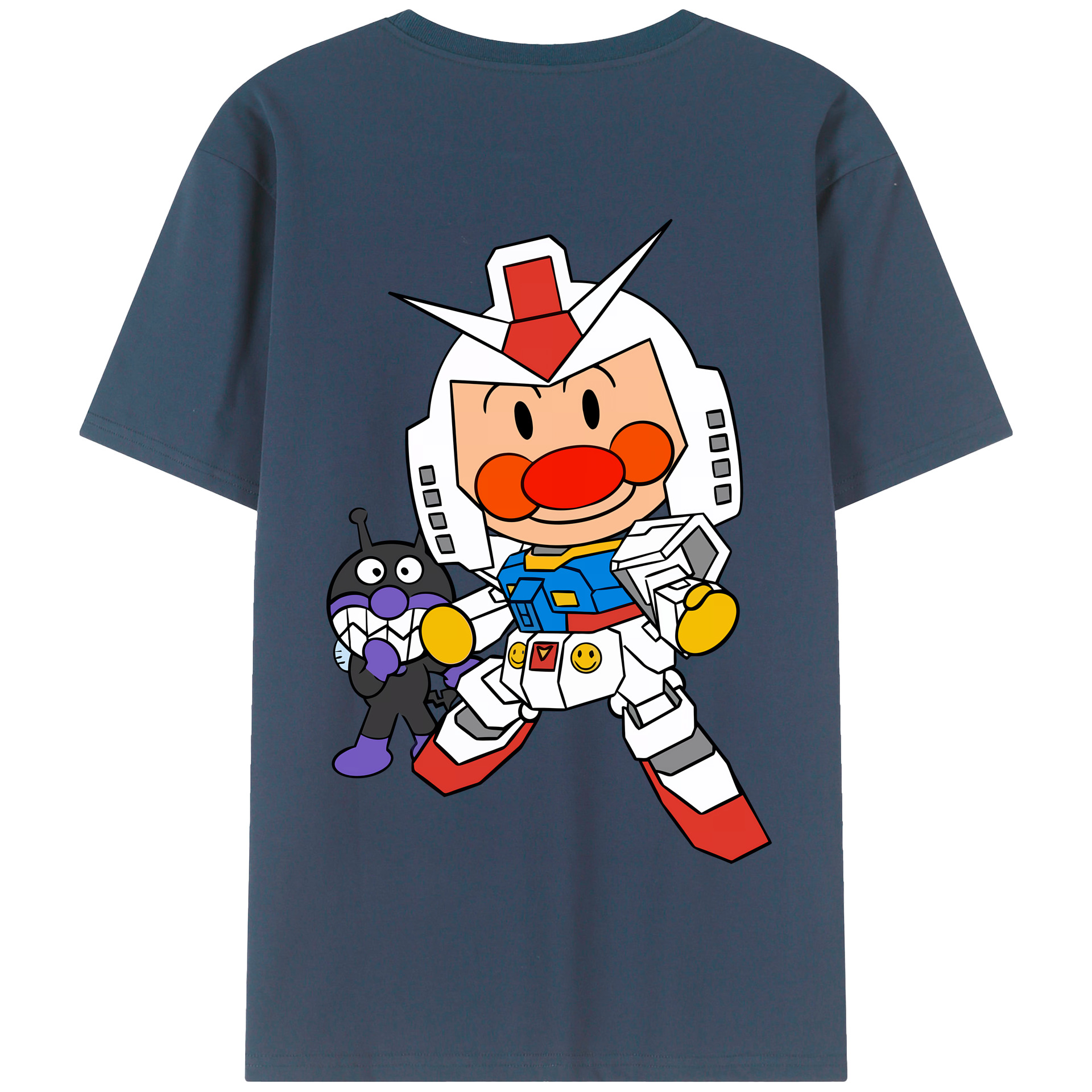 （画像用） アンパンマン Anpanman 綿100％半袖Tシャツ（背面プリント）