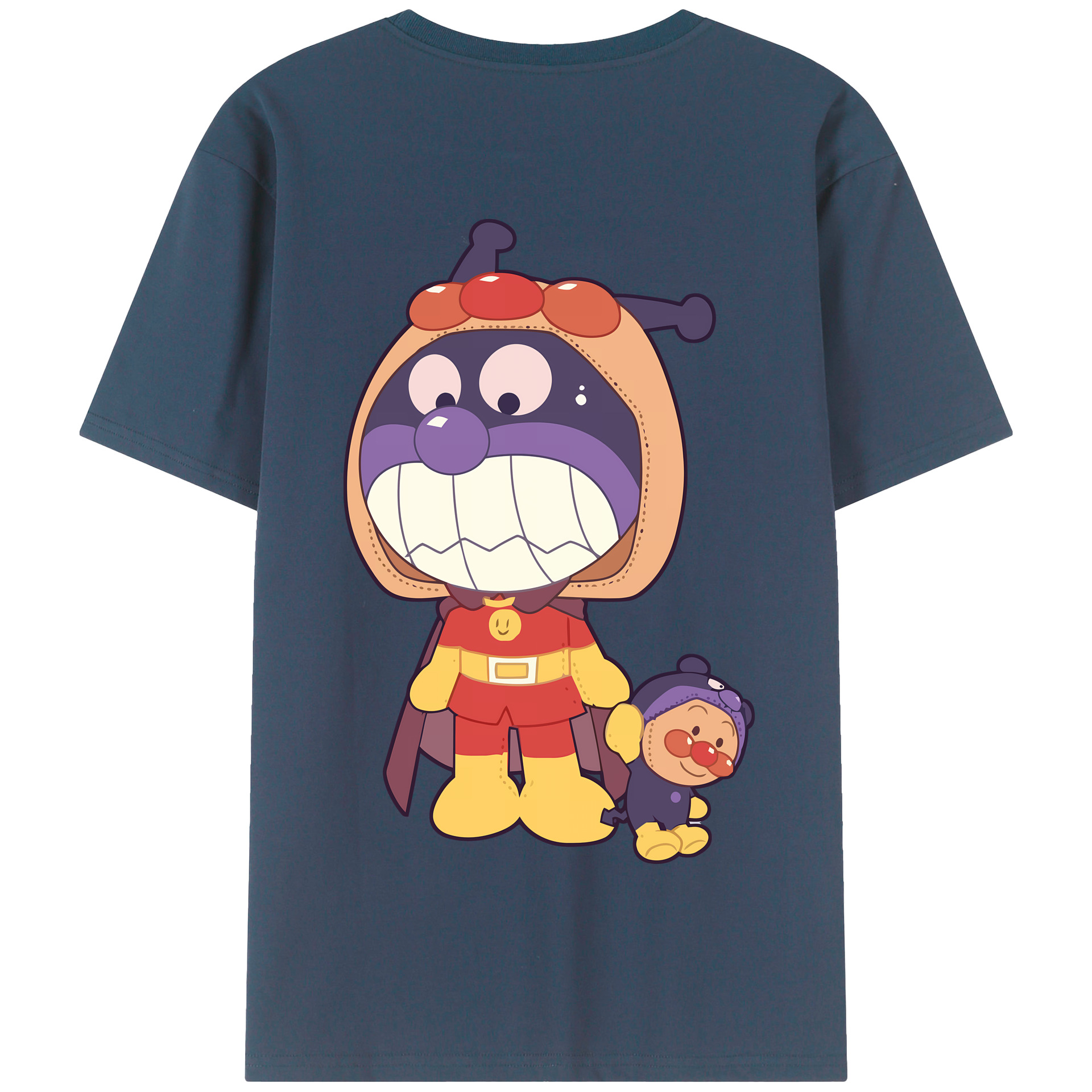 （画像用） アンパンマン Anpanman 綿100％半袖Tシャツ（背面プリント）