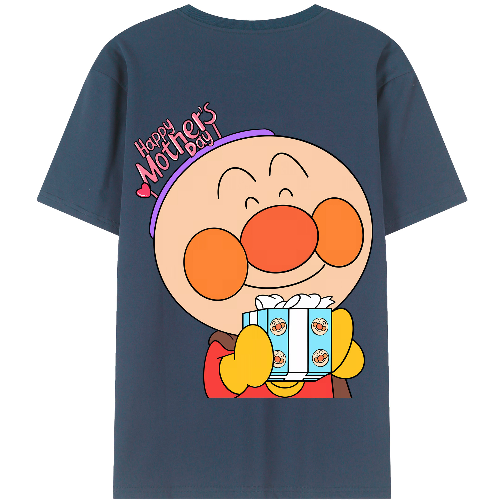 （画像用） アンパンマン Anpanman 綿100％半袖Tシャツ（背面プリント）