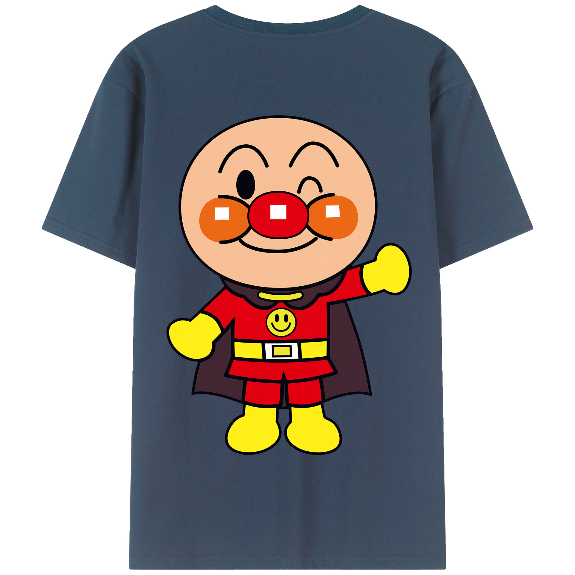 （画像用） アンパンマン Anpanman 綿100％半袖Tシャツ（背面プリント）