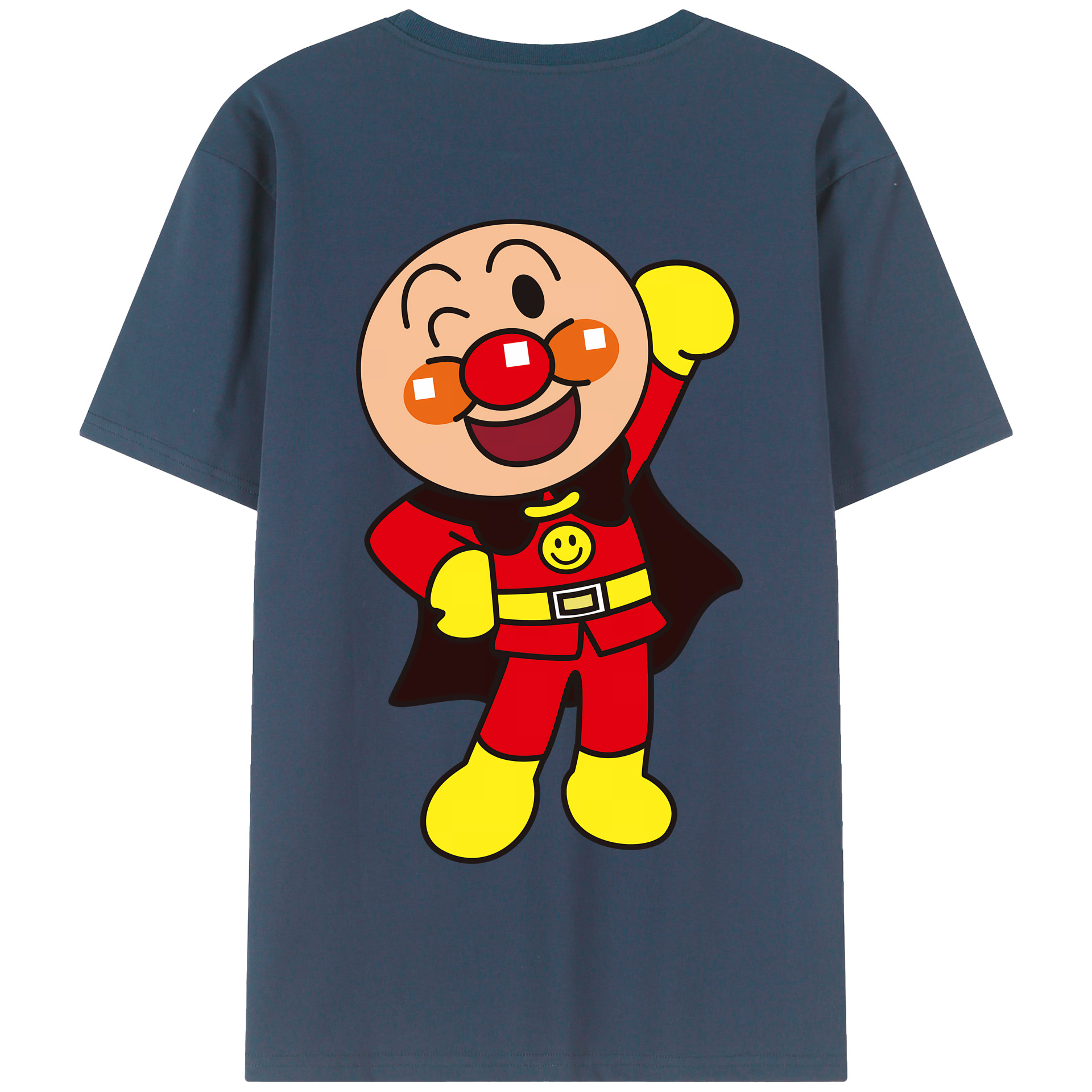（画像用） アンパンマン Anpanman 綿100％半袖Tシャツ（背面プリント）