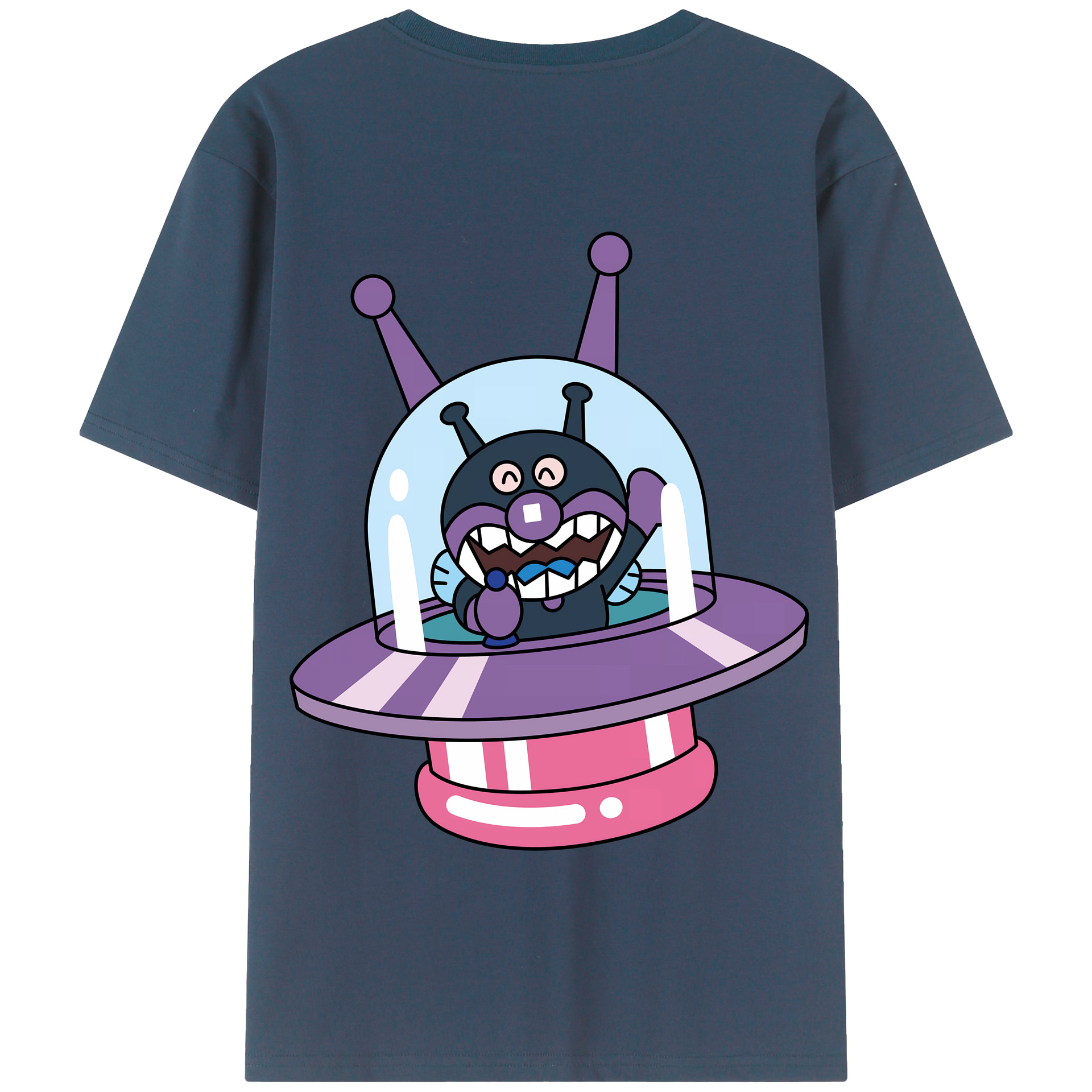 （画像用） アンパンマン Anpanman 綿100％半袖Tシャツ（背面プリント）