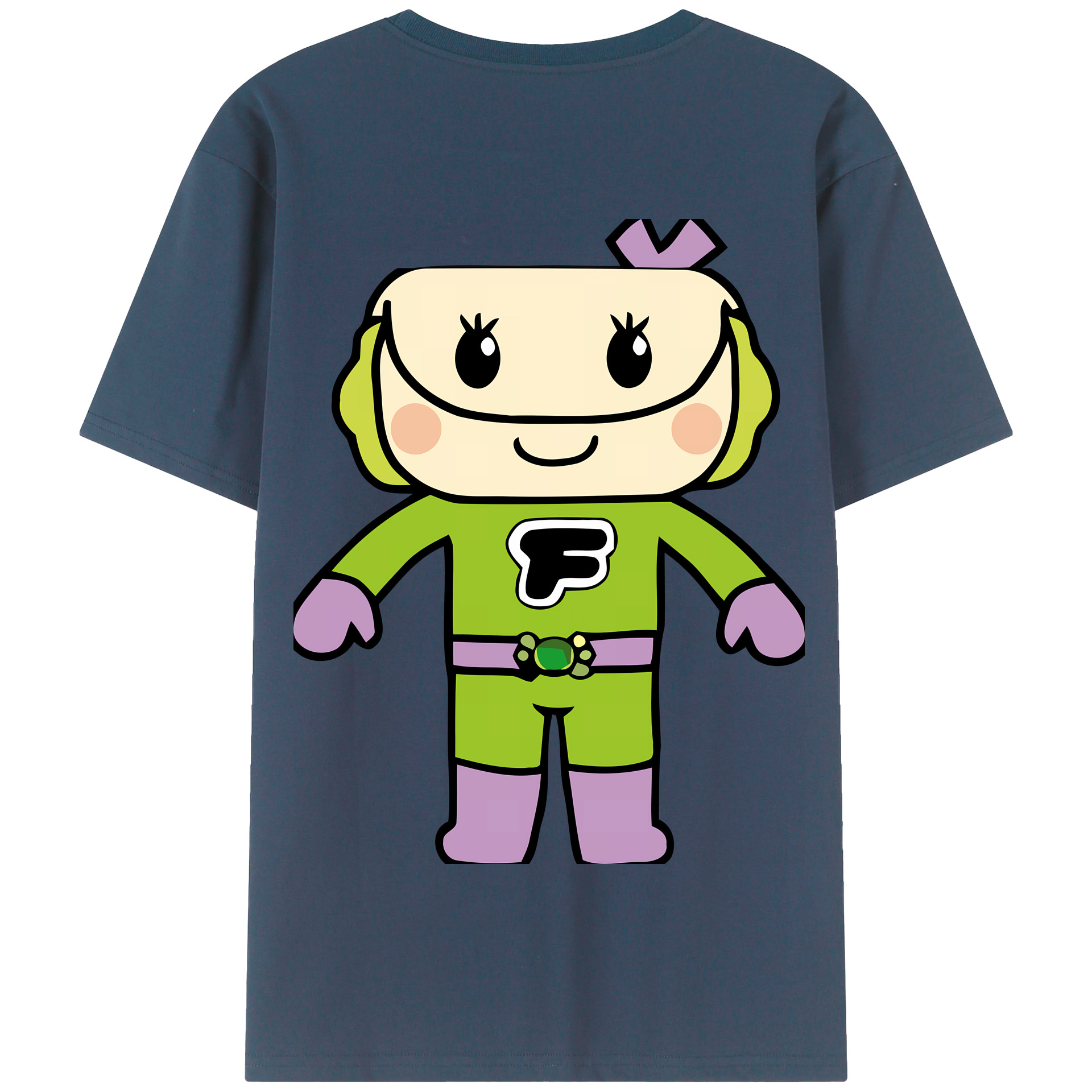 （画像用） アンパンマン Anpanman 綿100％半袖Tシャツ（背面プリント）