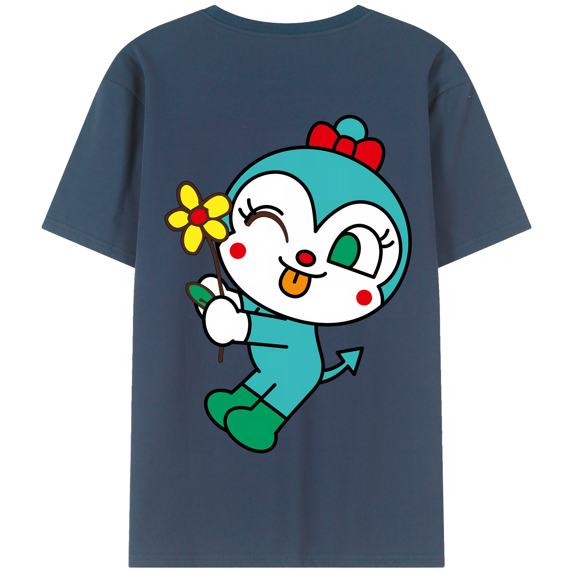 （画像用） アンパンマン Anpanman 綿100％半袖Tシャツ（背面プリント）