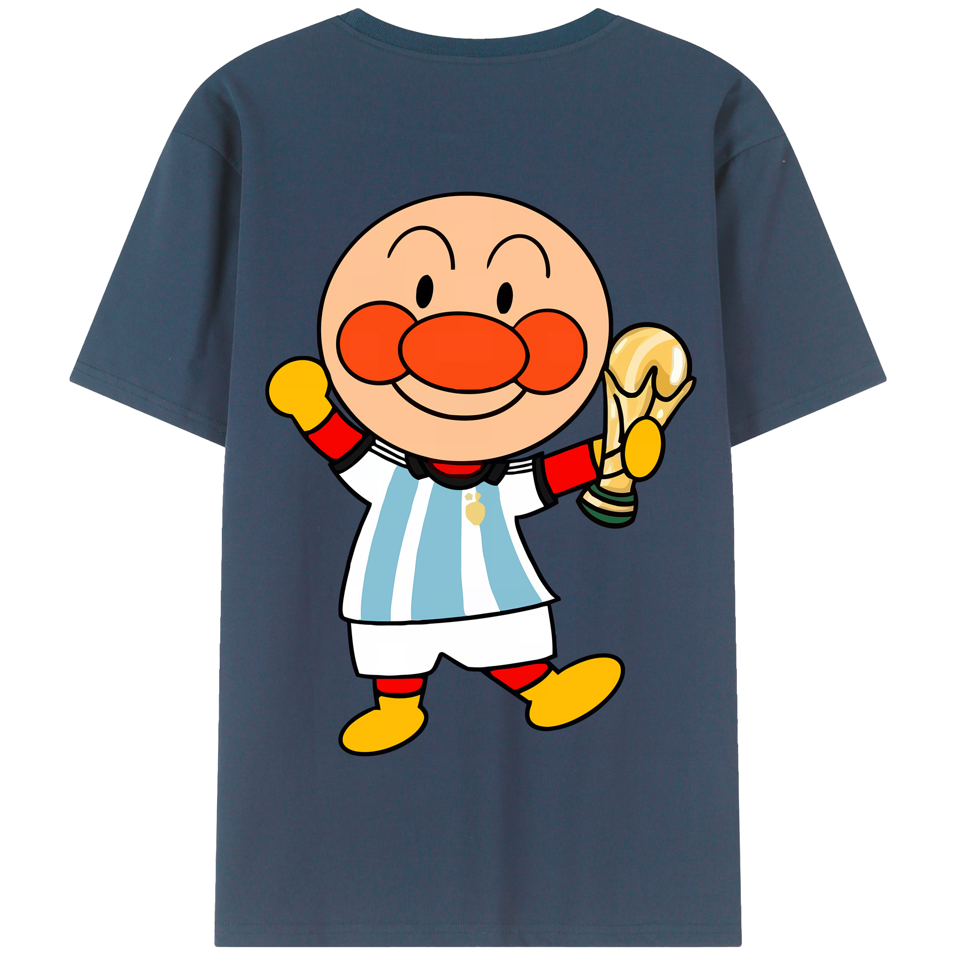 （画像用） アンパンマン Anpanman 綿100％半袖Tシャツ（背面プリント）