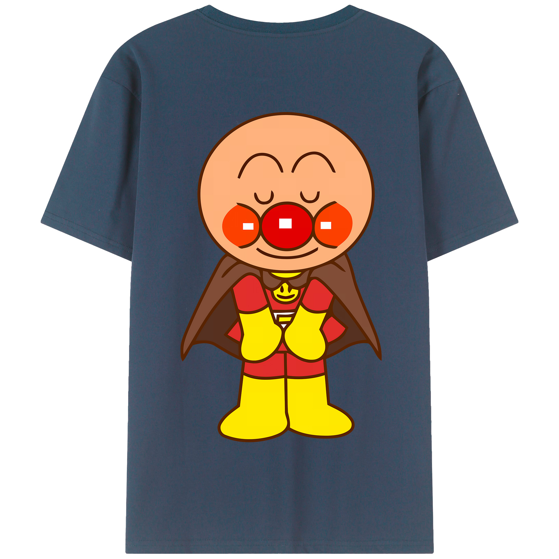 （画像用） アンパンマン Anpanman 綿100％半袖Tシャツ（背面プリント）