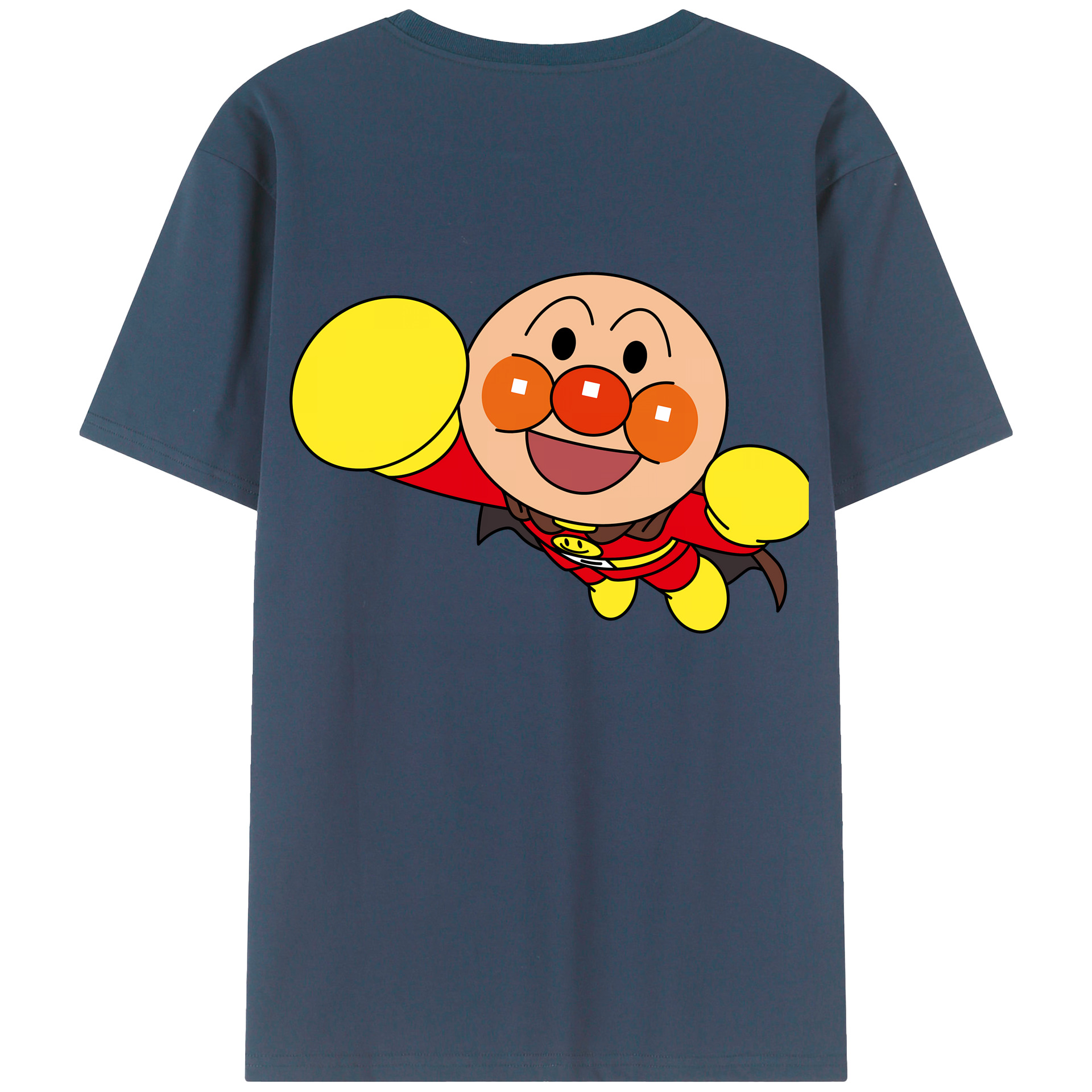 （画像用） アンパンマン Anpanman 綿100％半袖Tシャツ（背面プリント）