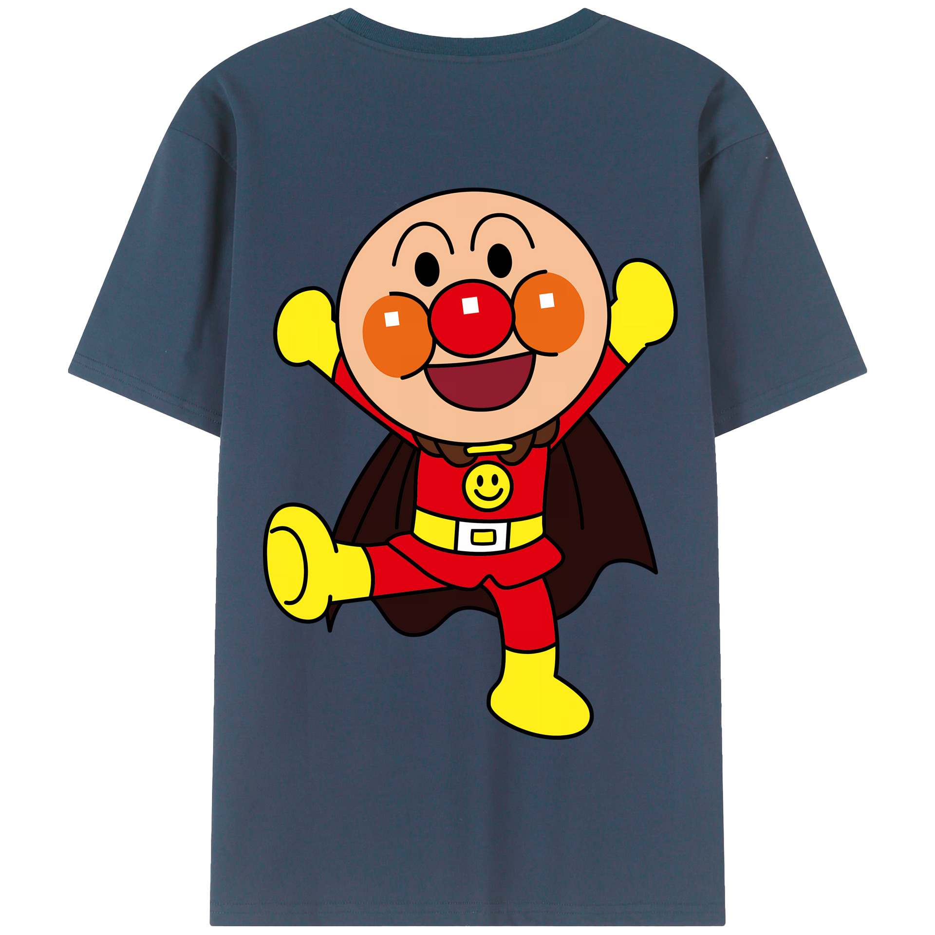 （画像用） アンパンマン Anpanman 綿100％半袖Tシャツ（背面プリント）